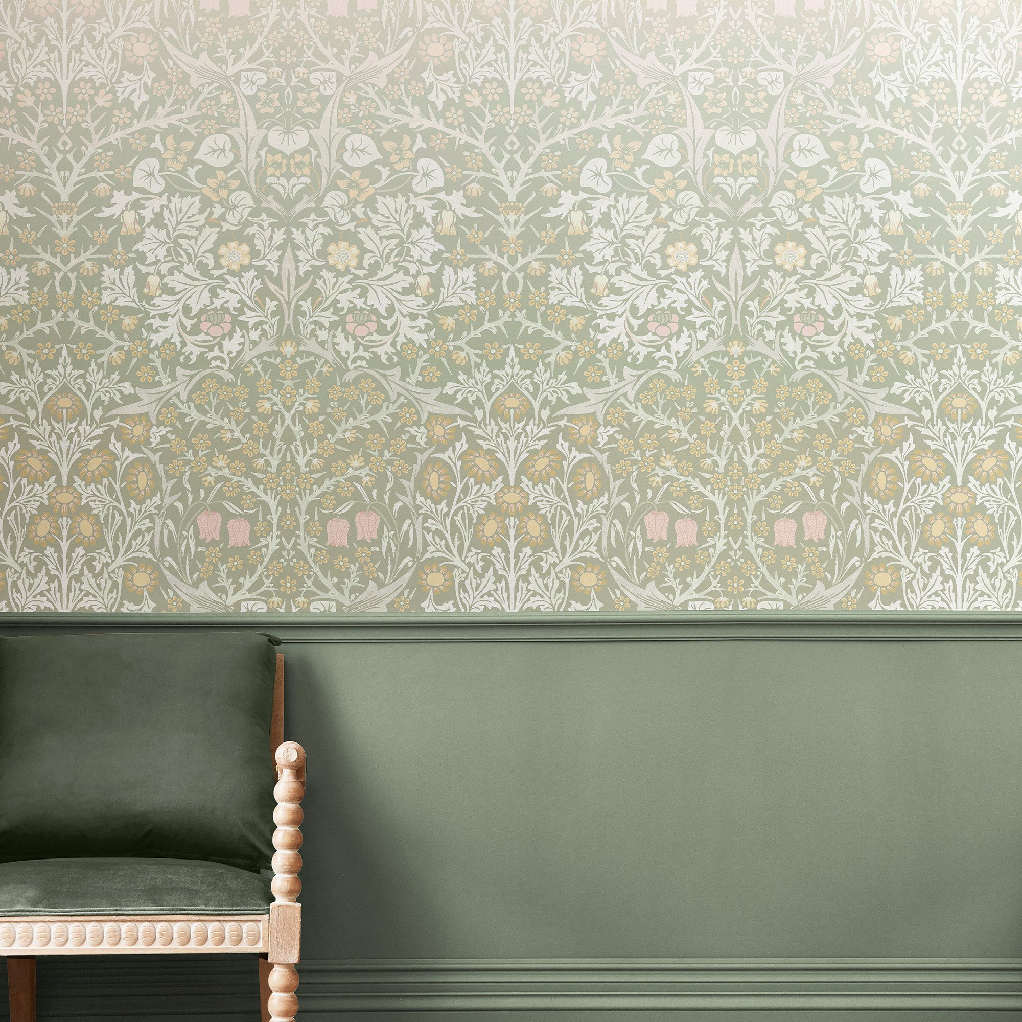 WILLIAM MORRIS AT HOME Vliestapete Blackthorn, glatt, Retro, (1 St), Designer Tapete, 10mx52cm (ca. 5m2)