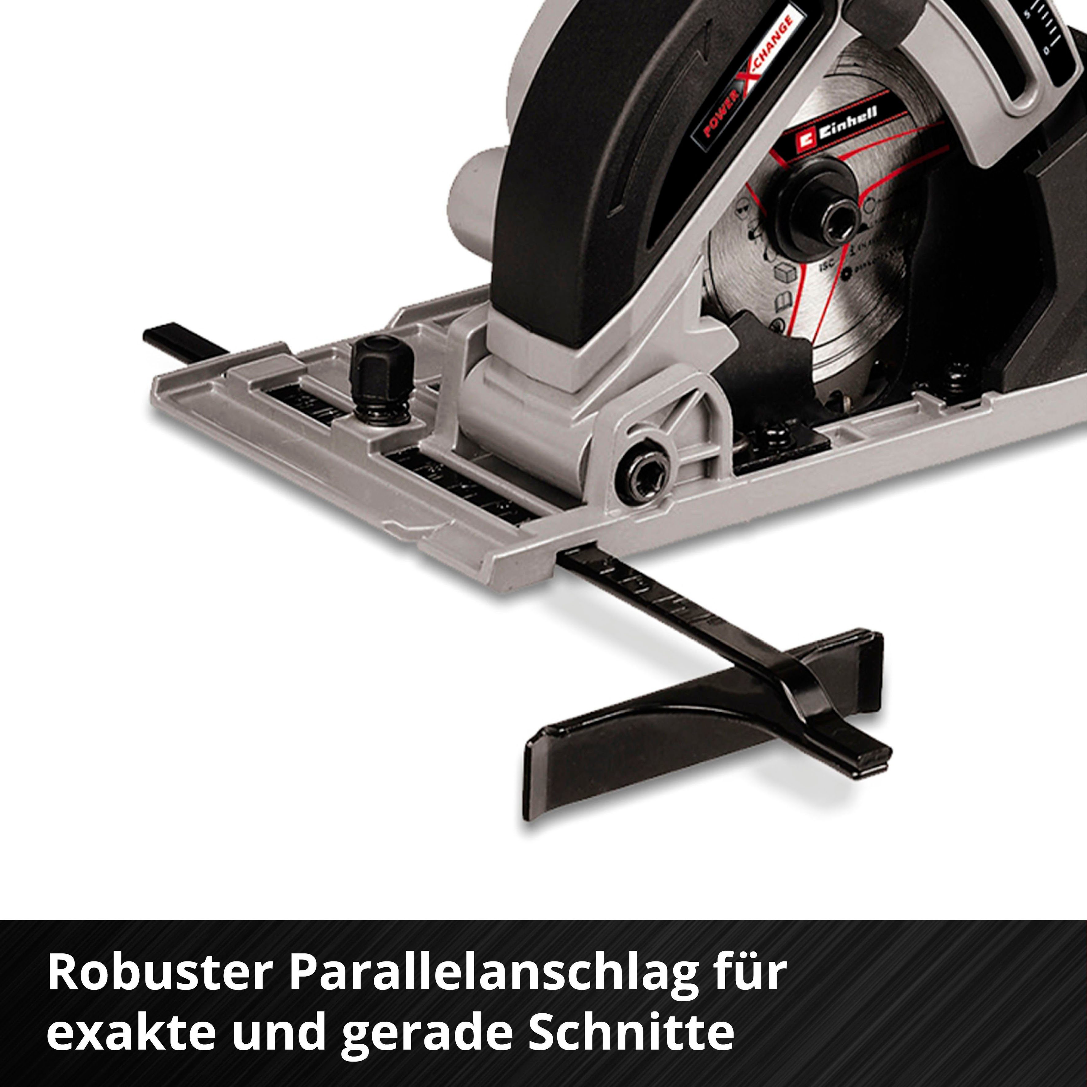 Einhell Akku-Handkreissäge TE-CS 18/89 Li - Solo, Mini, ohne Akku und Ladegerät – Bild 4 von 5