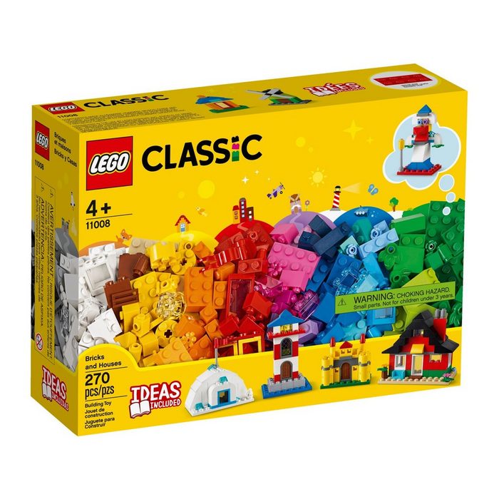 LEGO® Konstruktionsspielsteine LEGO Classic - Bausteine - bunte Häuser (270 St)