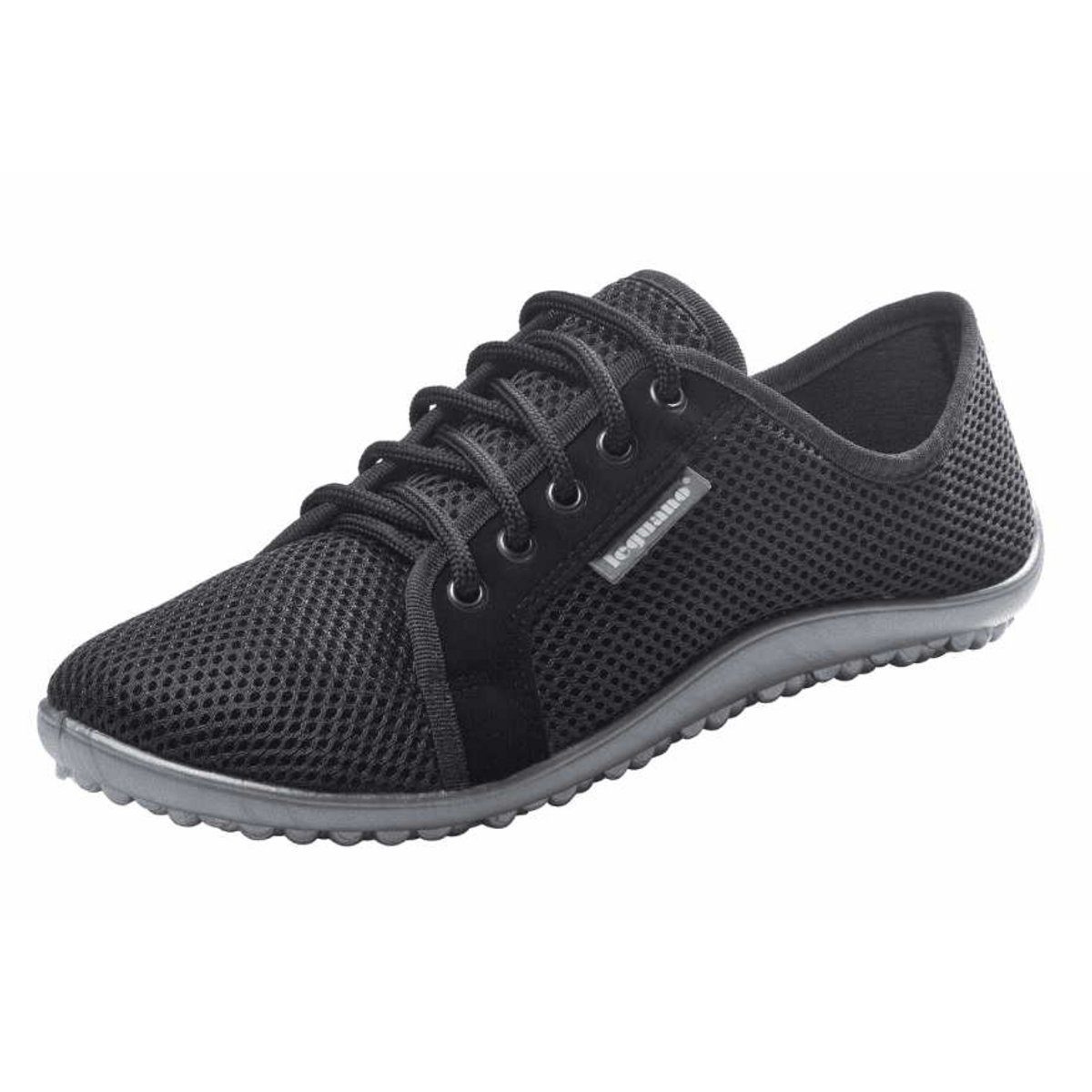 Leguano schwarz (1-tlg) schwarz-silber Sneaker