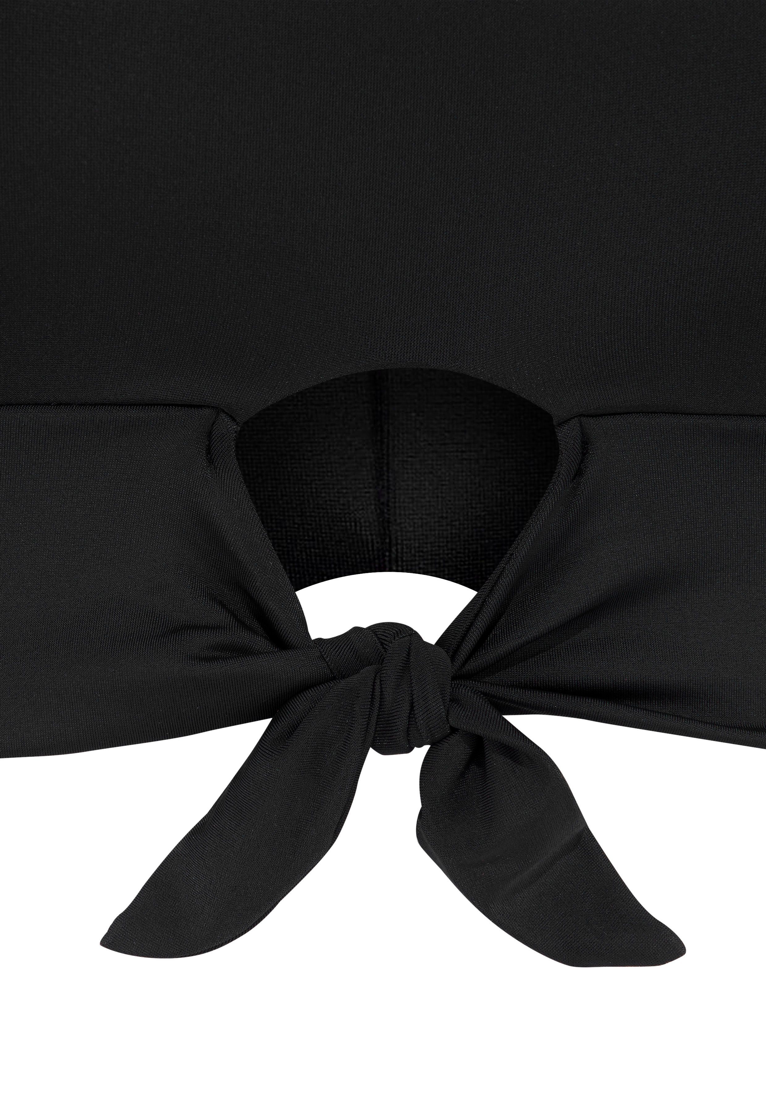 Venice Beach Crop-Bikini-Top Planet, mit Zierknoten