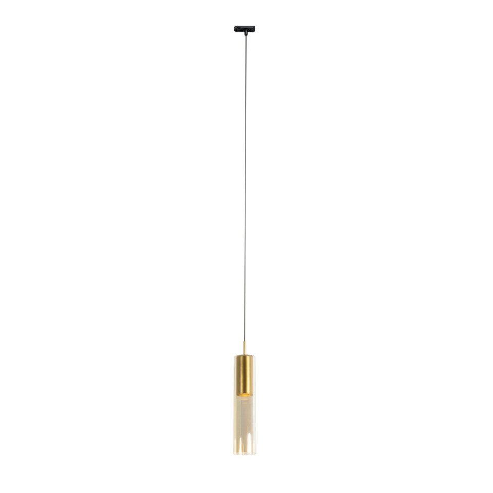 Qazqa Schienensystem-Sets Iconic lloyd, ohne Leuchtmittel, Extra-Warmweiß, QAZQA Schienen­leuchte, gu10, gold, Aluminium, Modern