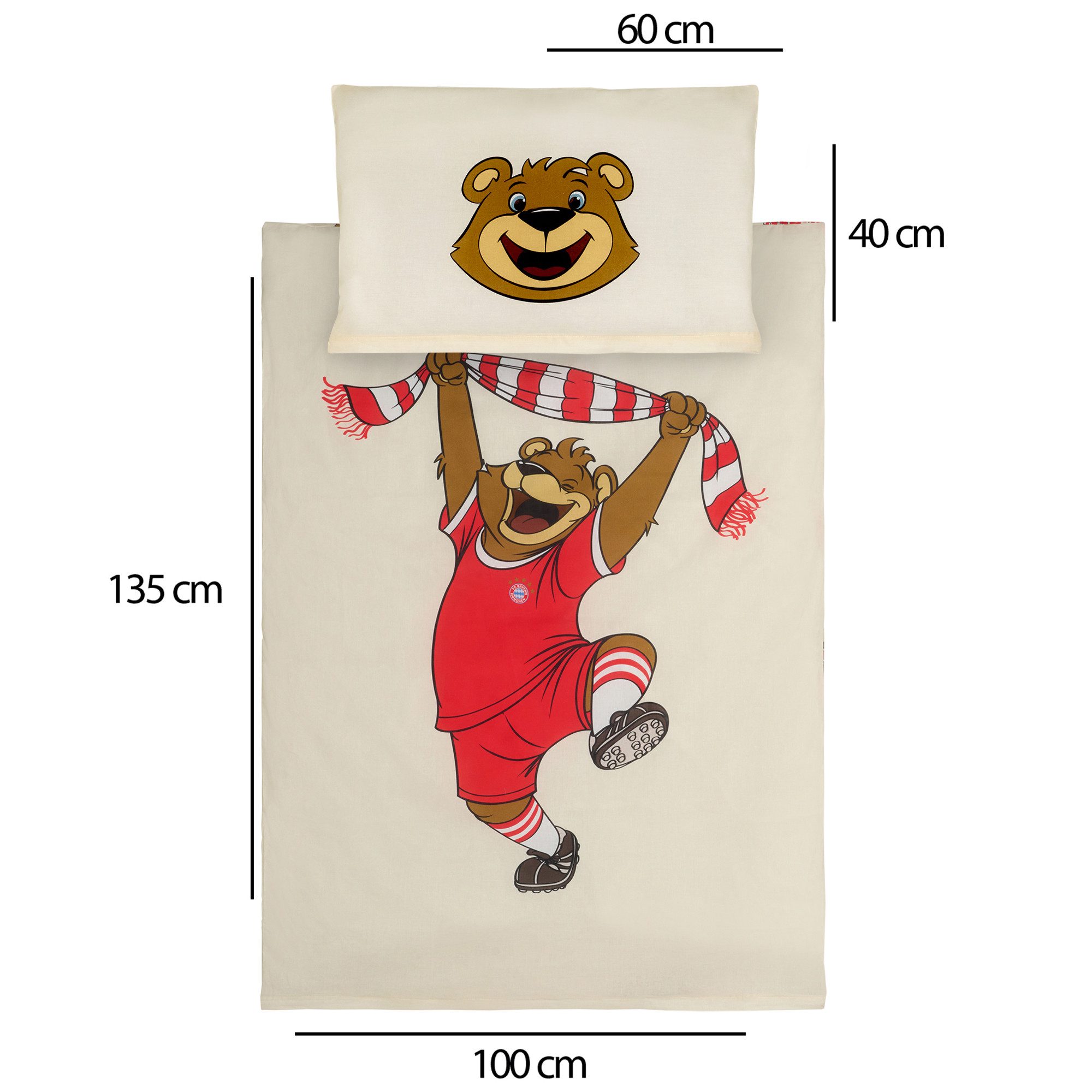 BERONAGE Babybettwäsche FC Bayern München Baby / Kleinkind Bettwäsche Berni günstig online kaufen
