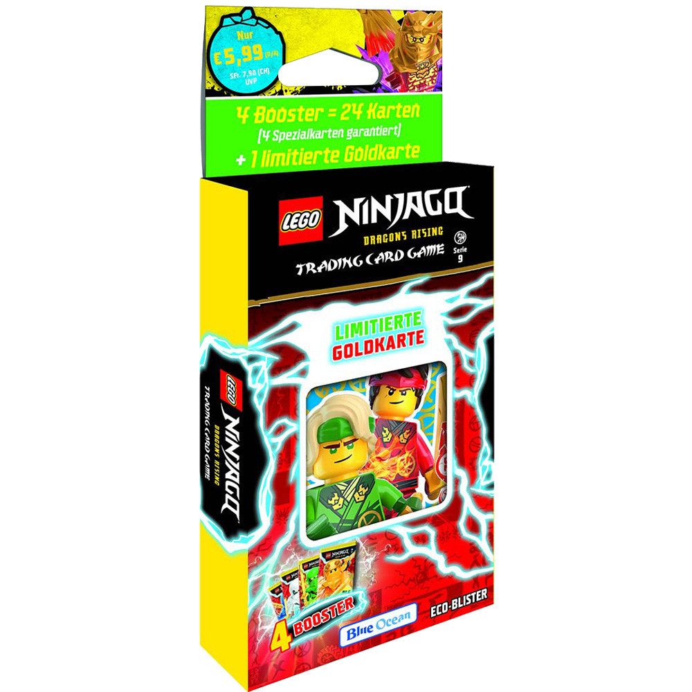 Blue Ocean Sammelkarte LEGO Ninjago Serie 9 s Alle 4 verschiedenen Blister +Collect-it Hüllen