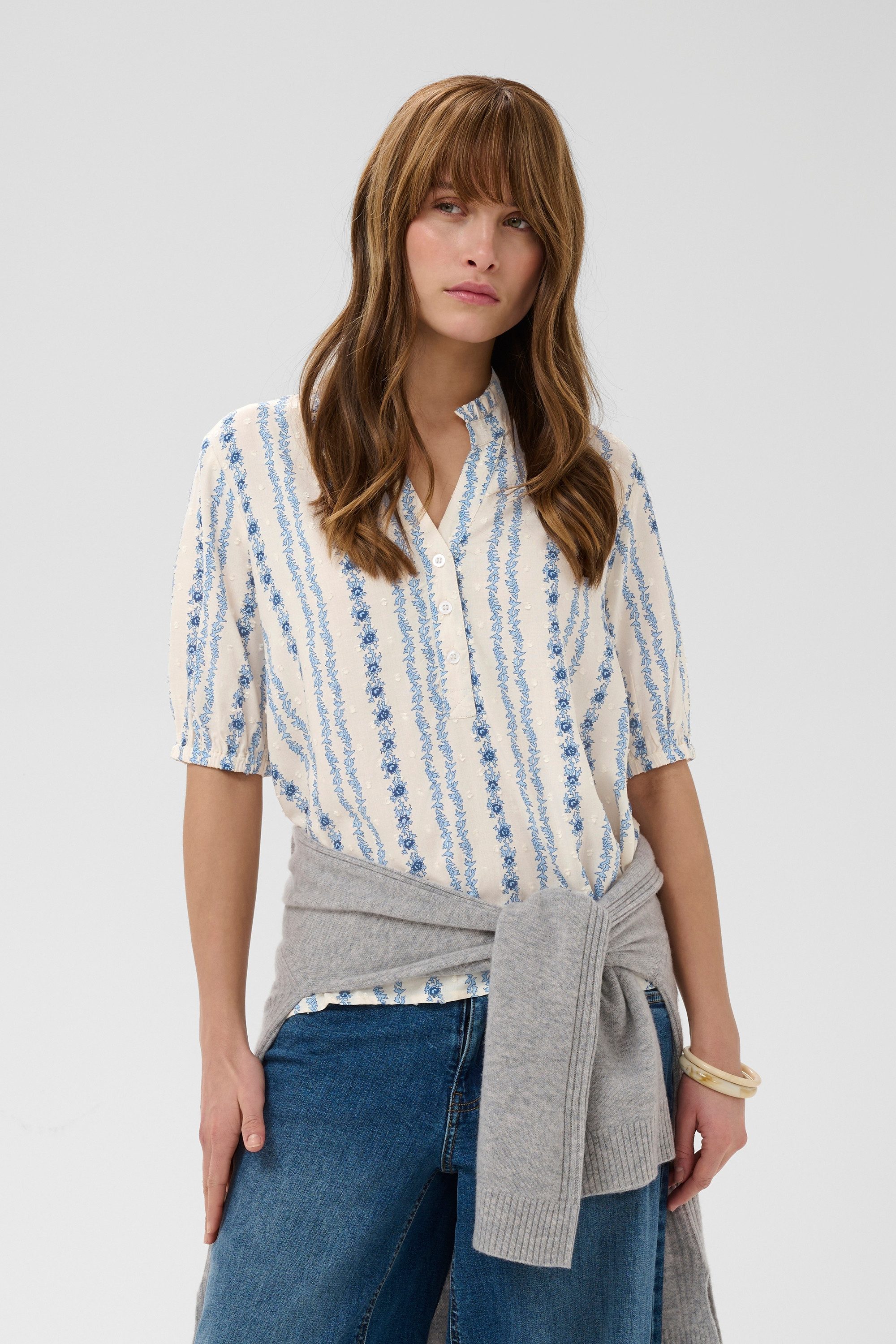 Culture Kurzarmbluse Bluse kurzarm CUhollie