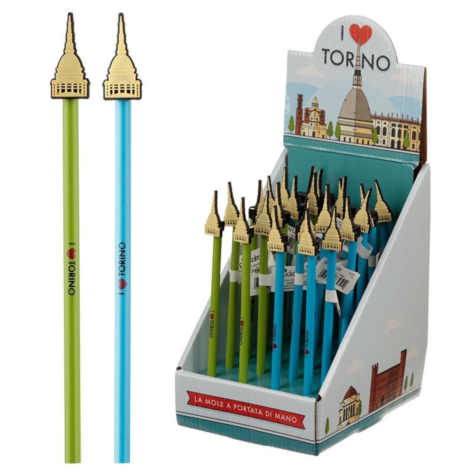 Puckator Bleistift Torino Turin Bleistift mit Mole Topper (pro Stück)