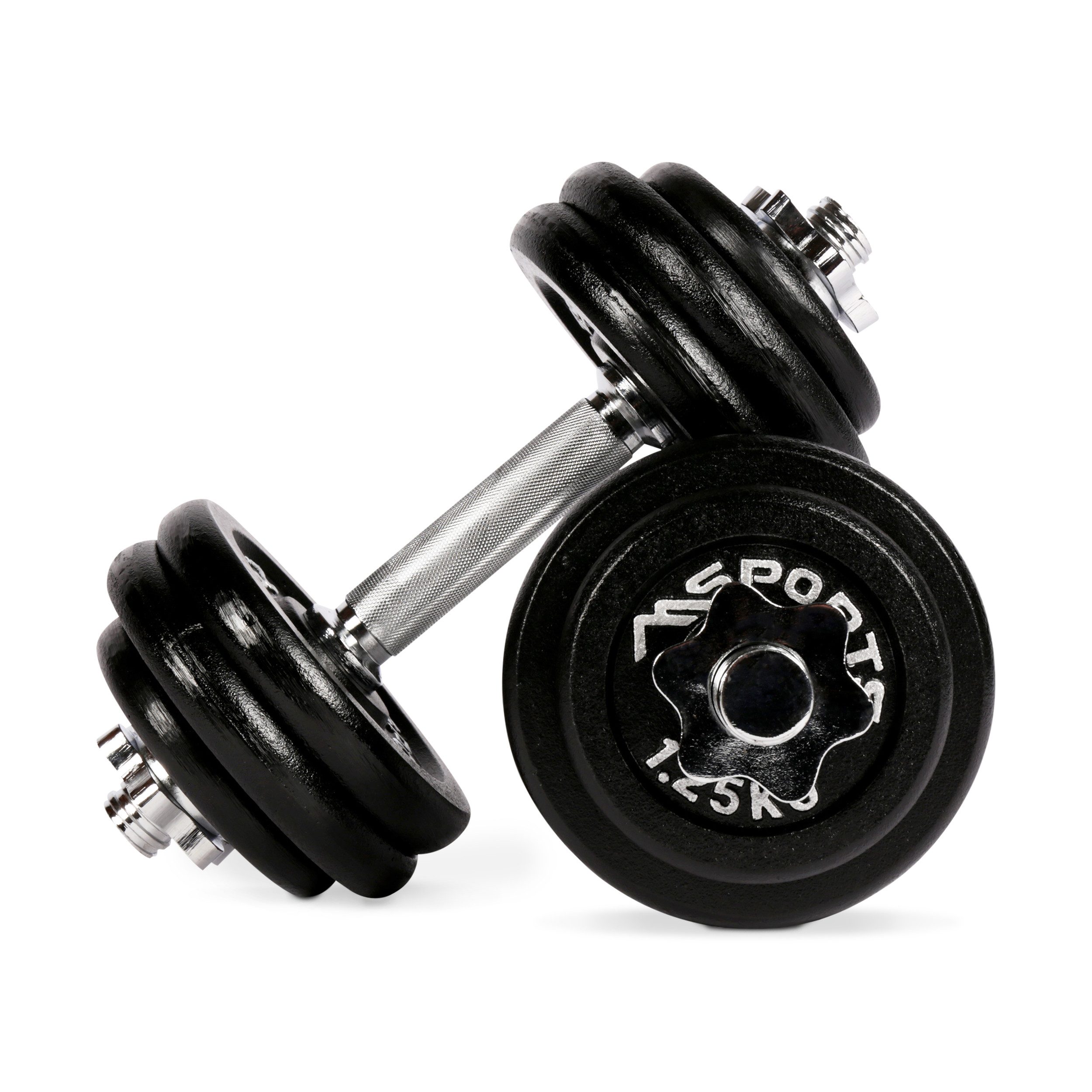 Hantel Kurzhantelset Professional aus Gusseisen 30 kg (2 x 15 kg) Hantel