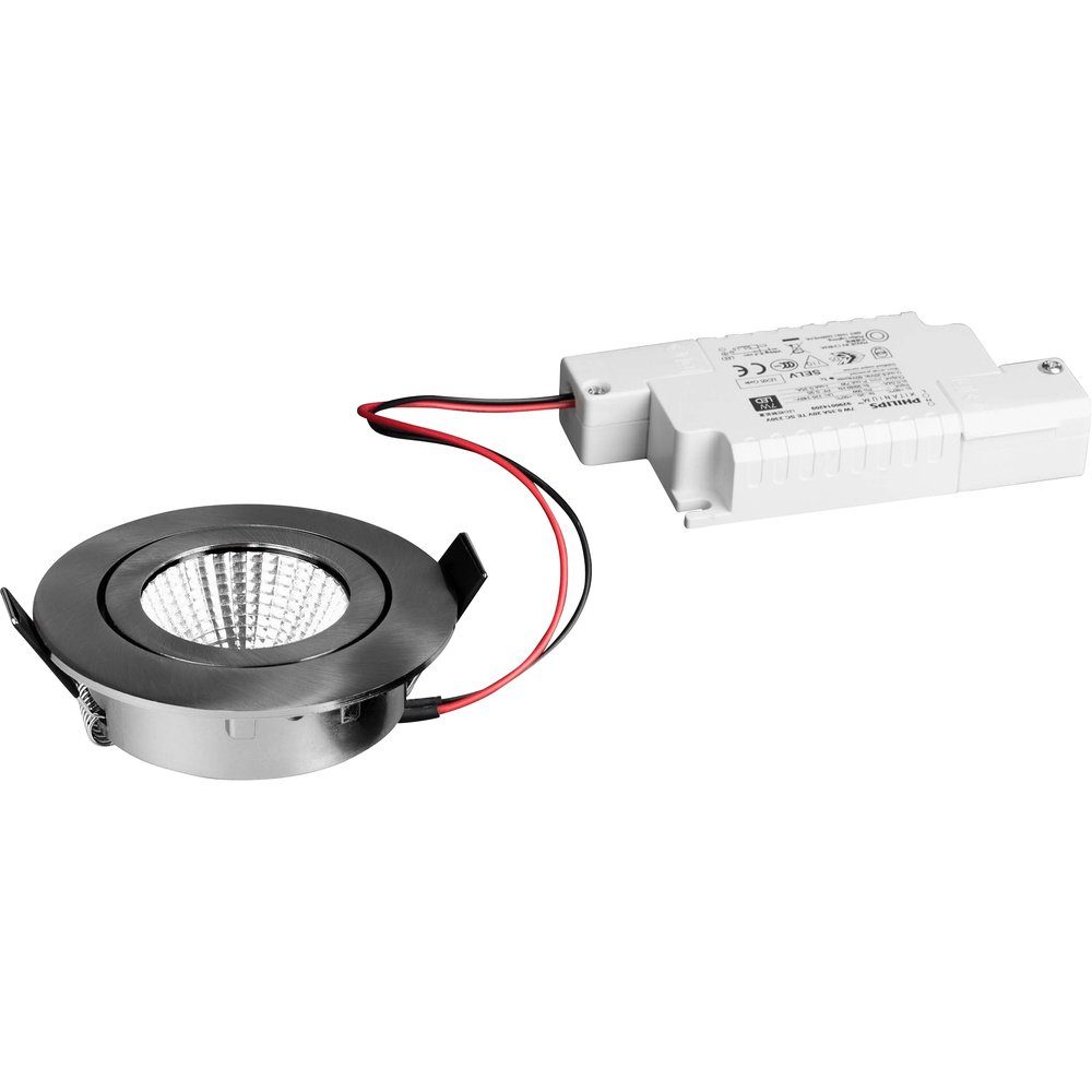 Brumberg Einbauleuchte Brumberg 39363153 39363153 LED-Einbauleuchte LED 6 W Nickel
