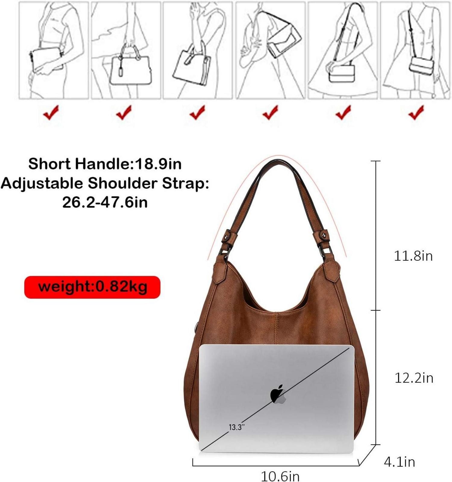LuxusKollektion Shopper Damen Shopper Vintage Umhängetasche günstig online kaufen