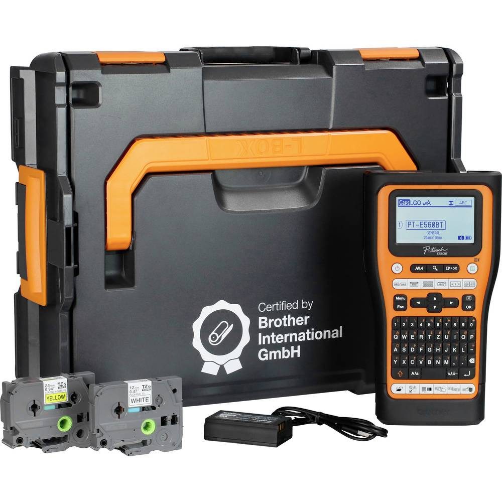 Brother Beschriftungsgerät PT-E560BT und L-BOXX 136 Systemk Beschriftungsgerät Geeignet für