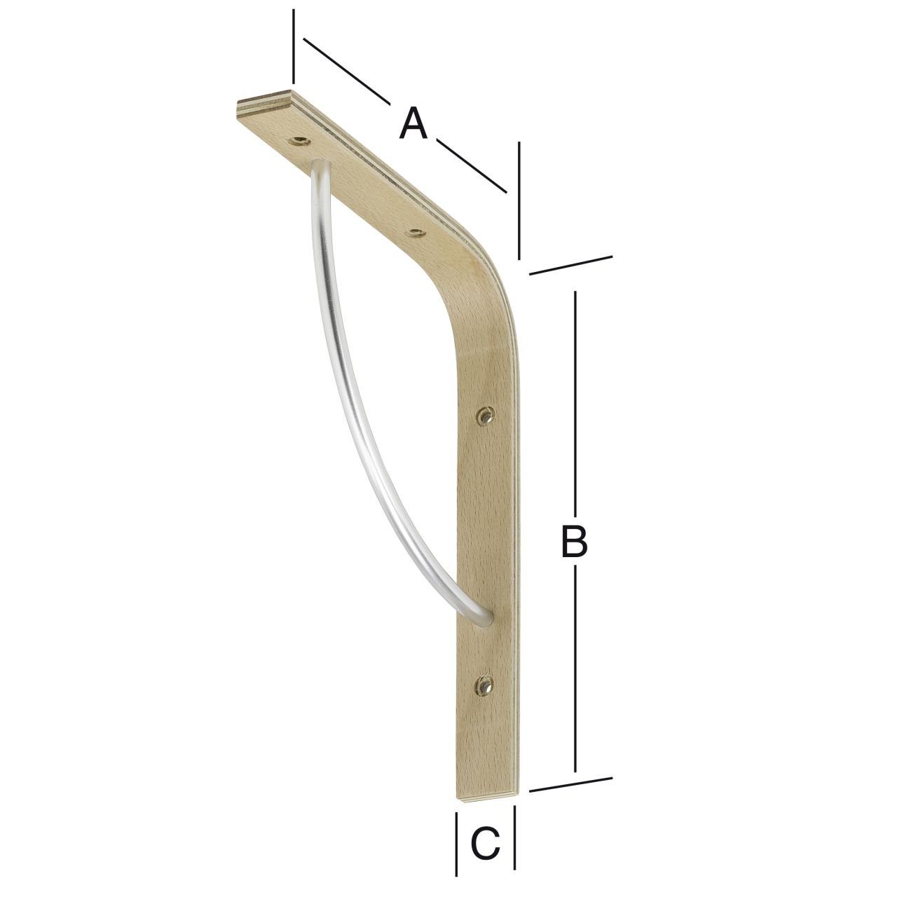 12 15 Wandregalhalter Vormann cm x Schichtholzkonsolen Vormann