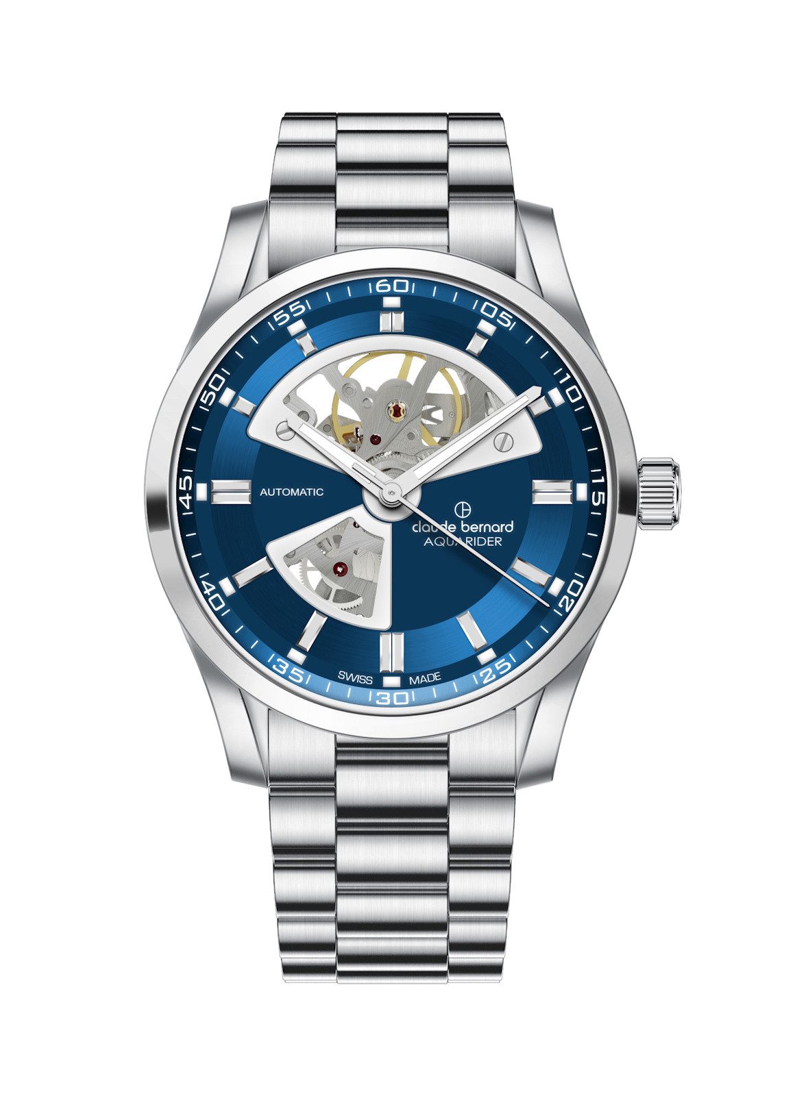 CLAUDE BERNARD Schweizer Uhr Aquarider Automatic Open Heart