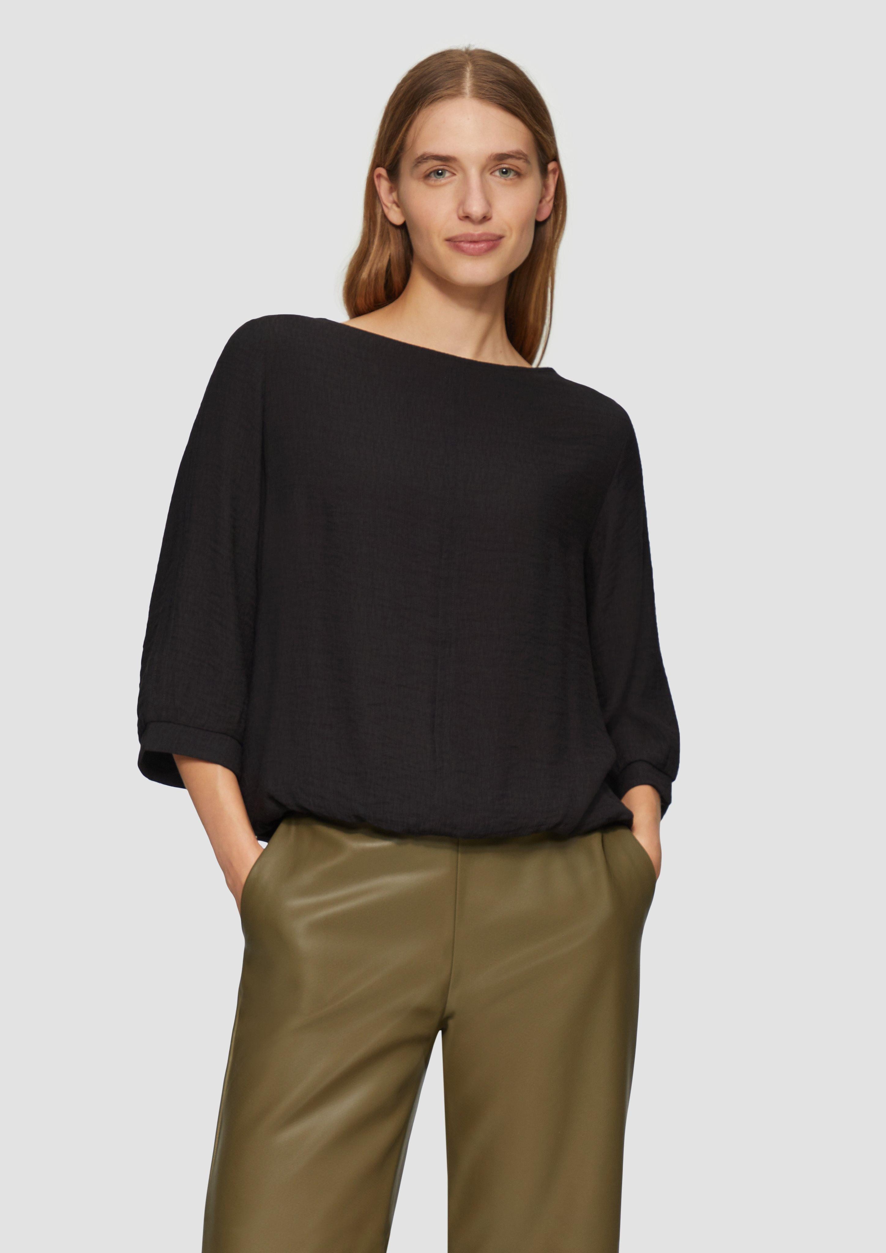 s.Oliver 3/4-Arm-Shirt Fabricmix-Shirt im Relaxed Fit günstig online kaufen