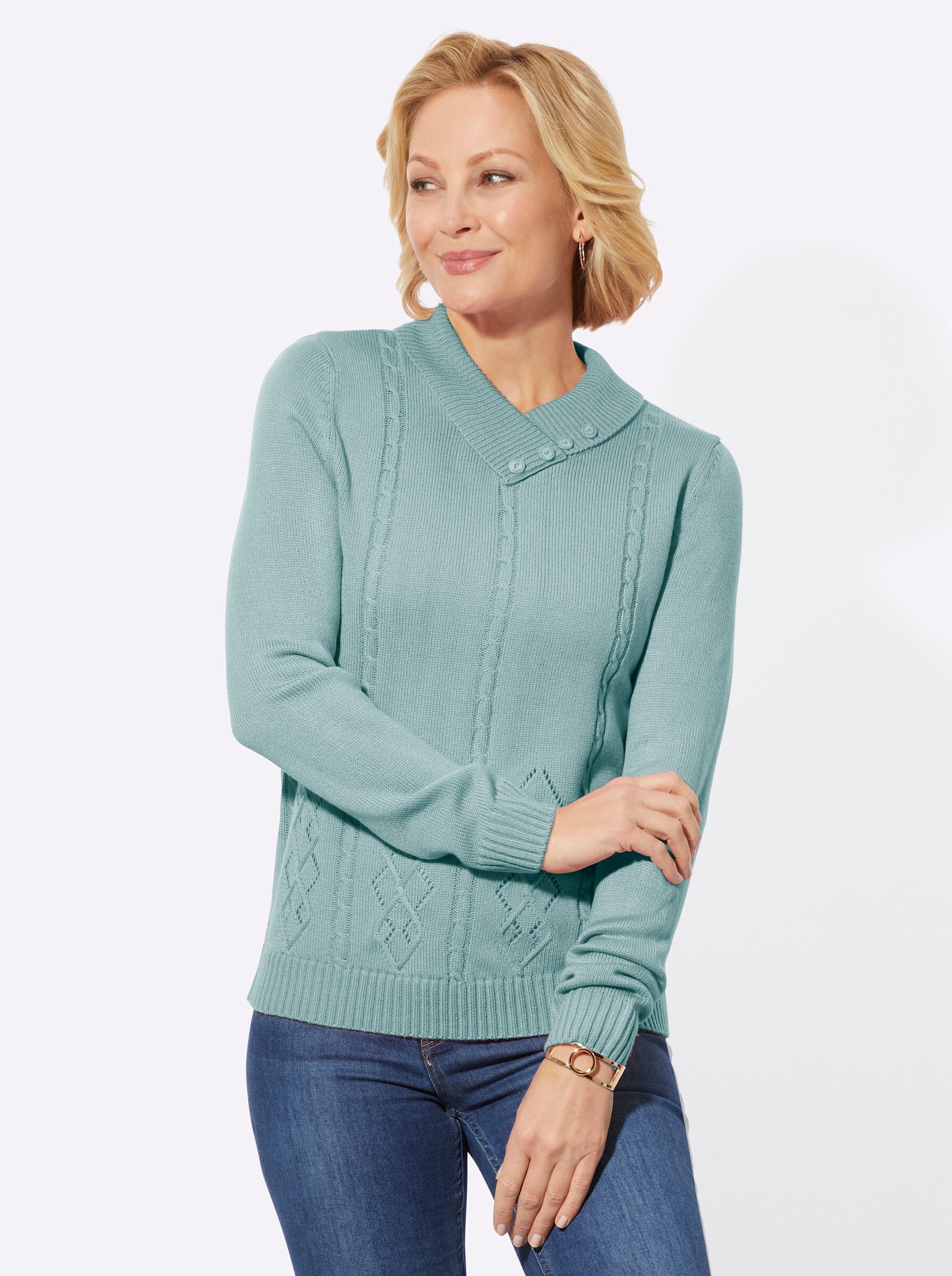 Strickpullover V-Ausschnitt-Pullover