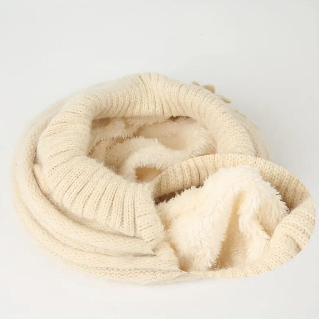 Cachito Strickmütze Damen Wollmütze Baskenmütze Winter Warme Mütze Einheitsgröße(52-56cm) – Bild 4 von 5