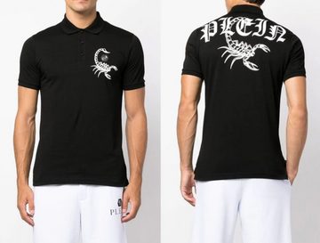 PHILIPP PLEIN Poloshirt PHILIPP PLEIN Scorpion Polo Shirt Polohemd Logo Patch Hemd T-shirt New