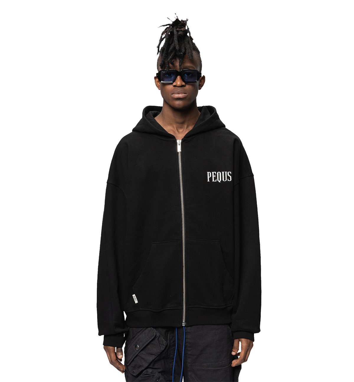 PEQUS Kapuzensweatjacke Chest Logo günstig online kaufen