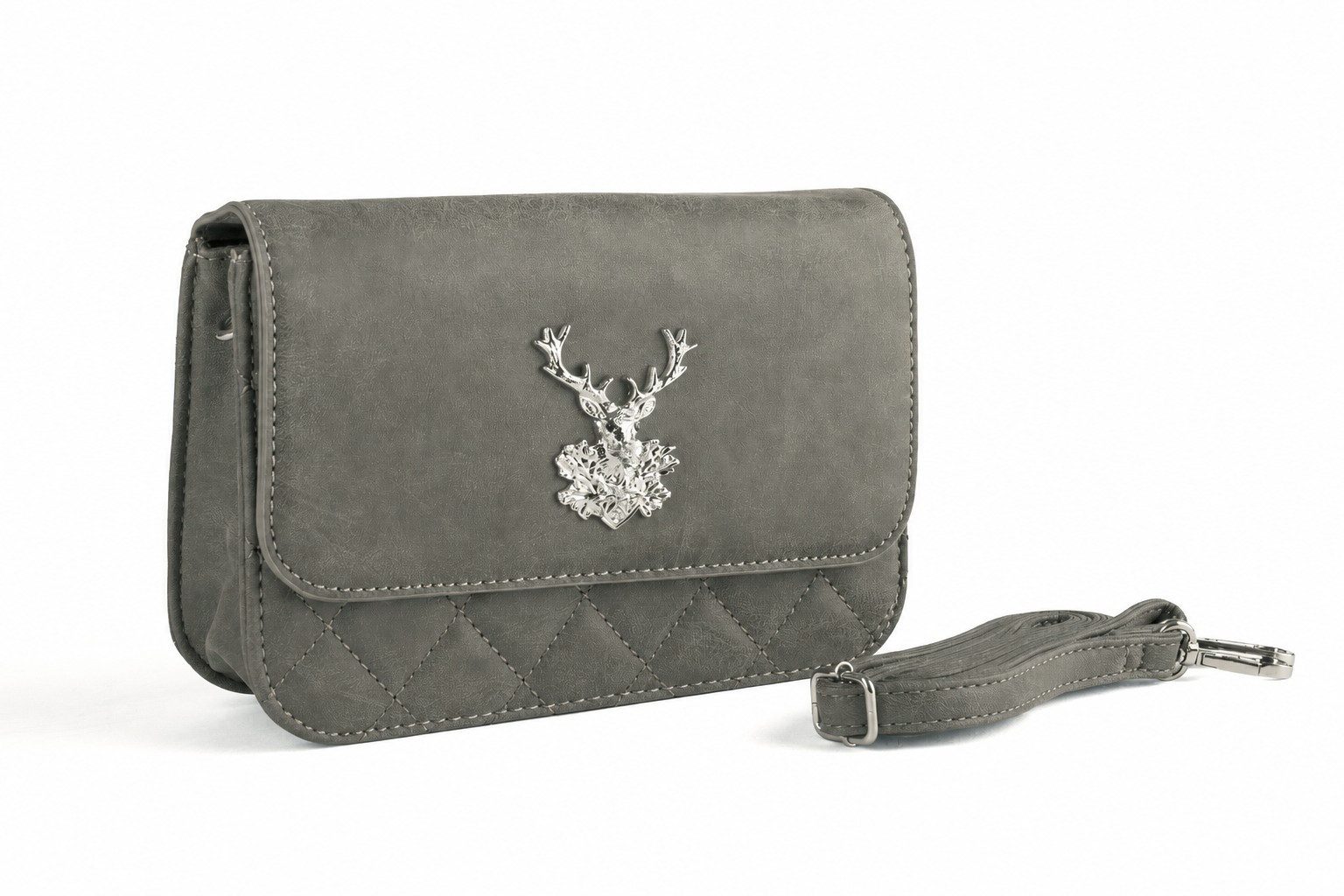 Der Trachtler Trachtentasche Damen Dirndltasche mit Hirsch-Zierteil, - stilvolles Trachten-Accessoire