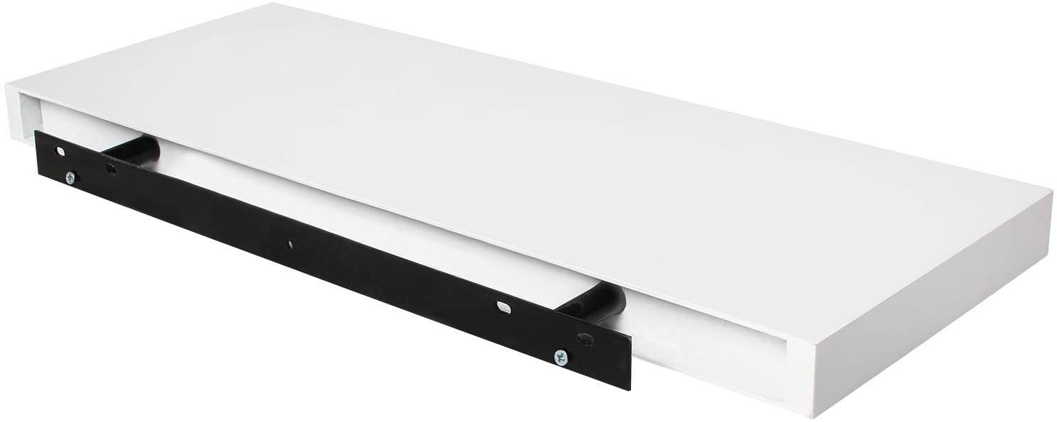 Weiß Größen Wandregal, Modern 1-tlg., Holz EUGAD Farben in Board verschiedenen