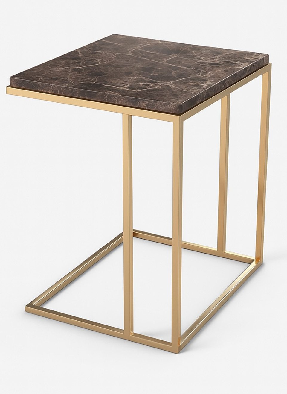 Xlmoebel Beistelltisch Moderner Edelstahl Couchtisch mit elegantem Design für Ihr Wohnzimmer (1-St., Beistelltisch), Hergestellt in Europa