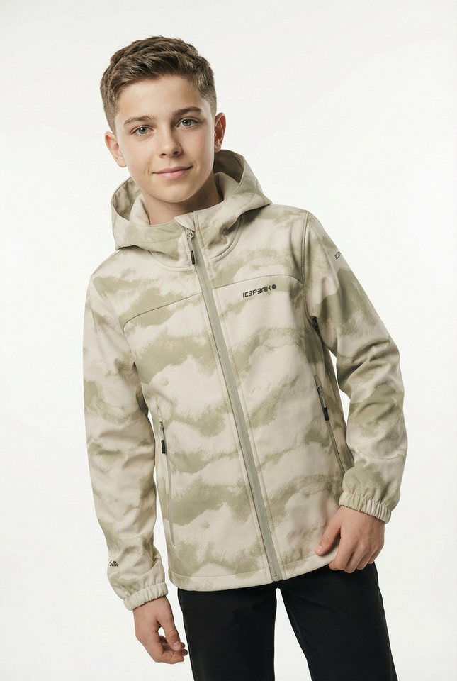 Icepeak Softshelljacke KULM JR wasserdicht, mit Wassersäule 8.000 mm, atmungsaktiv