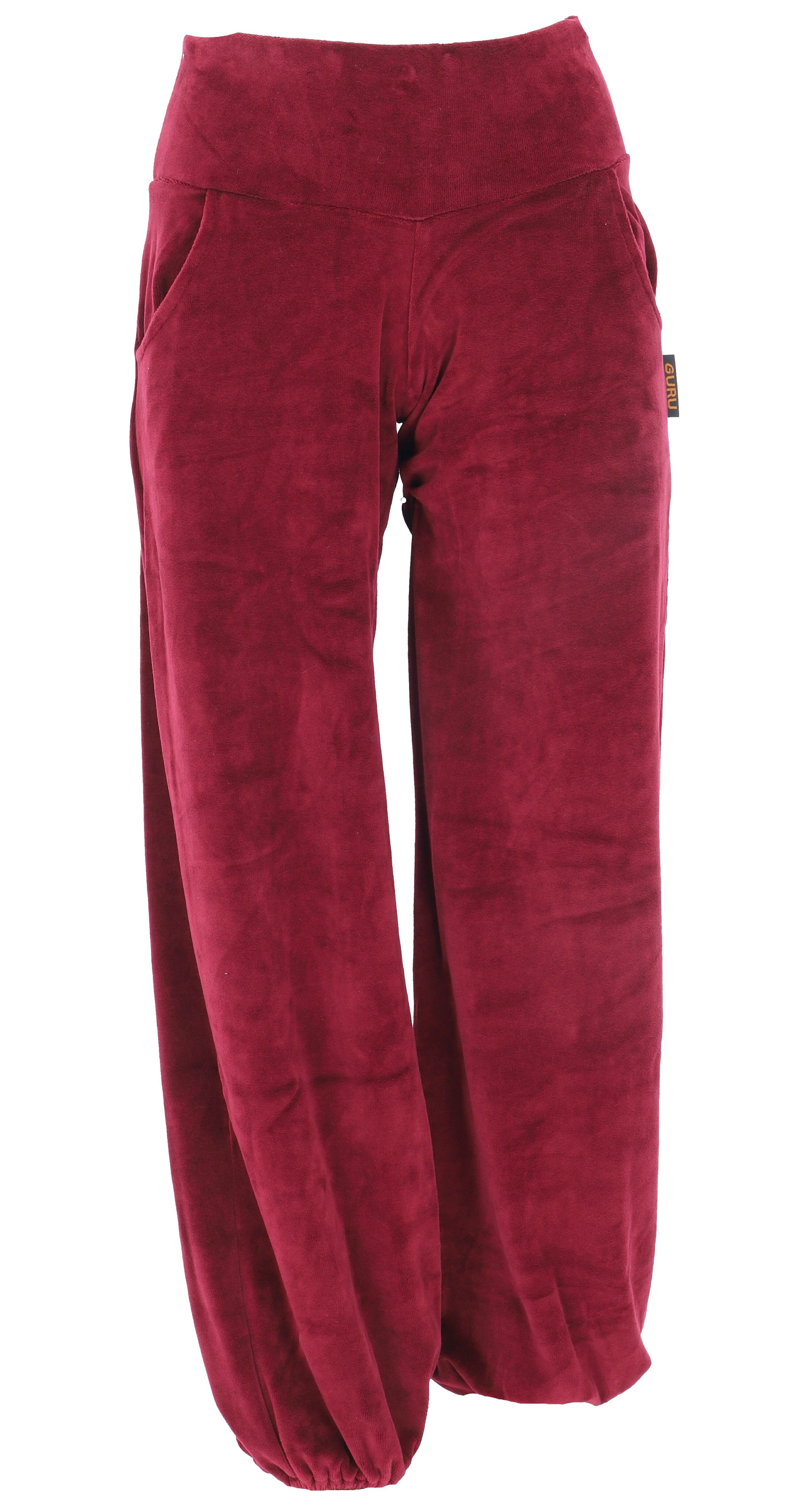 Guru-Shop Relaxhose Boho Samt Pluderhose, Wohlfühlhose, Yogahose -.. altern günstig online kaufen