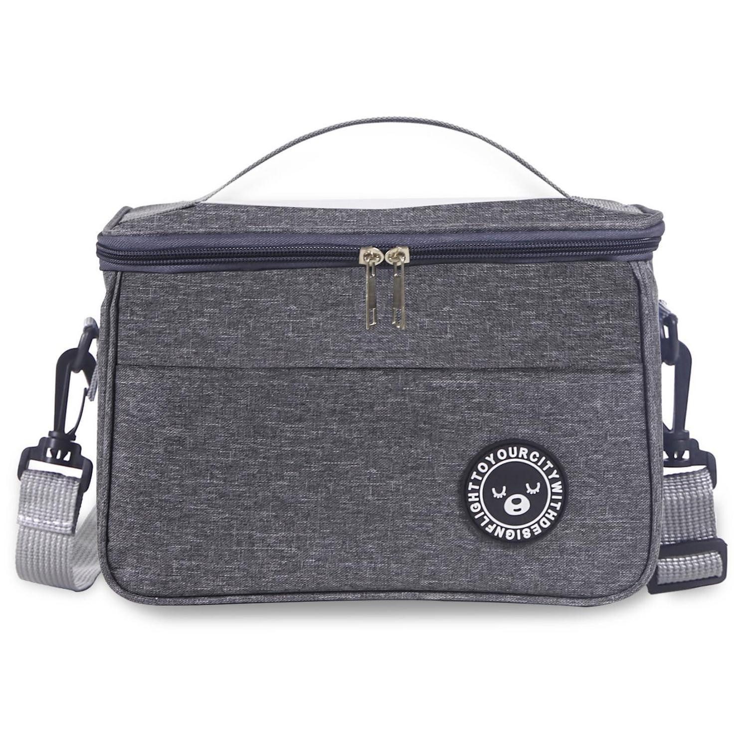 Kühltasche Kühltasche faltbar Lunchtasche Picknick Reisen Grau 12l 29*19*22cm