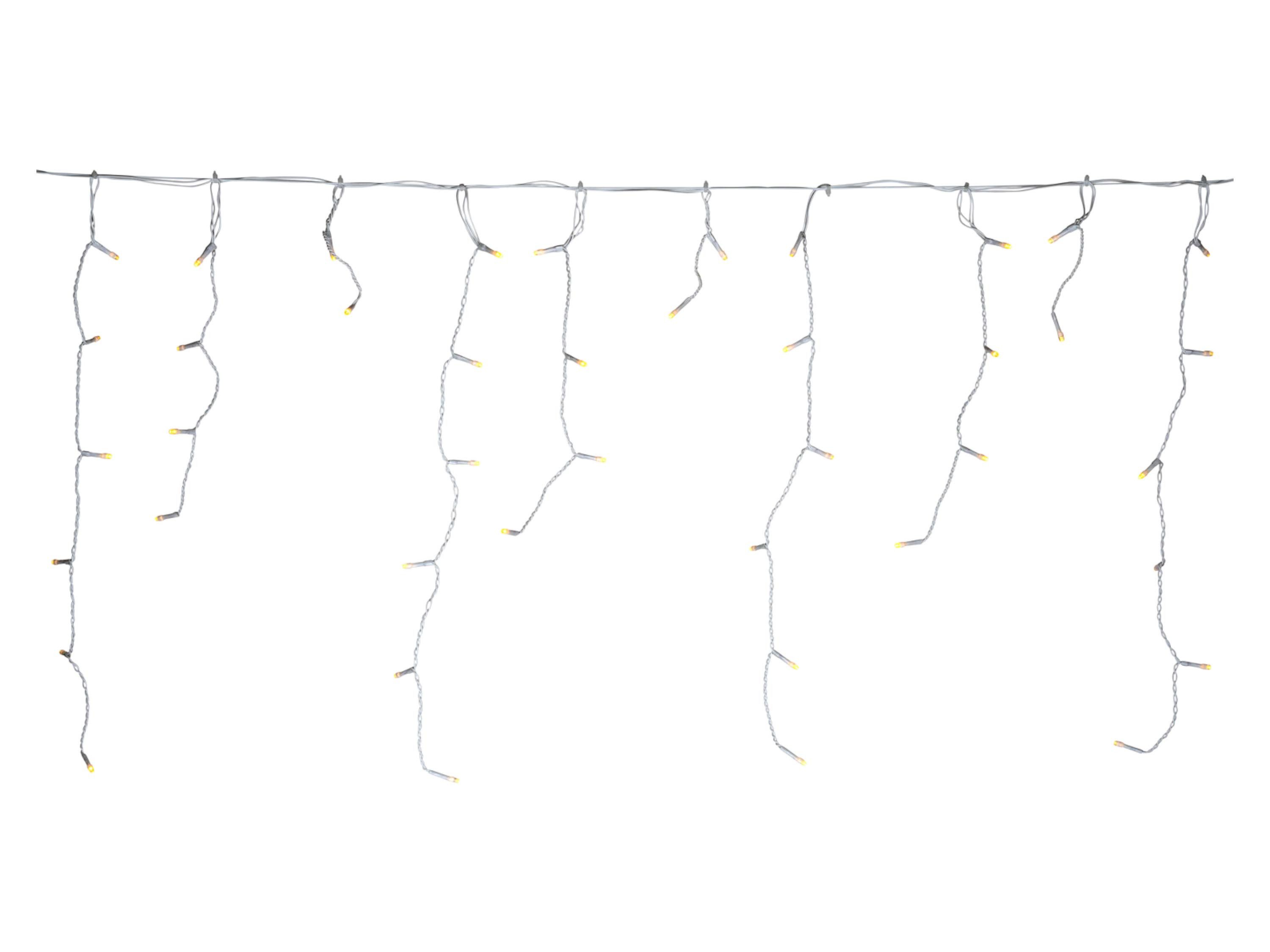 F-H-S International LED-Lichterkette, Eisregen 240 LEDs 6m 6/18h Timer weiß günstig online kaufen