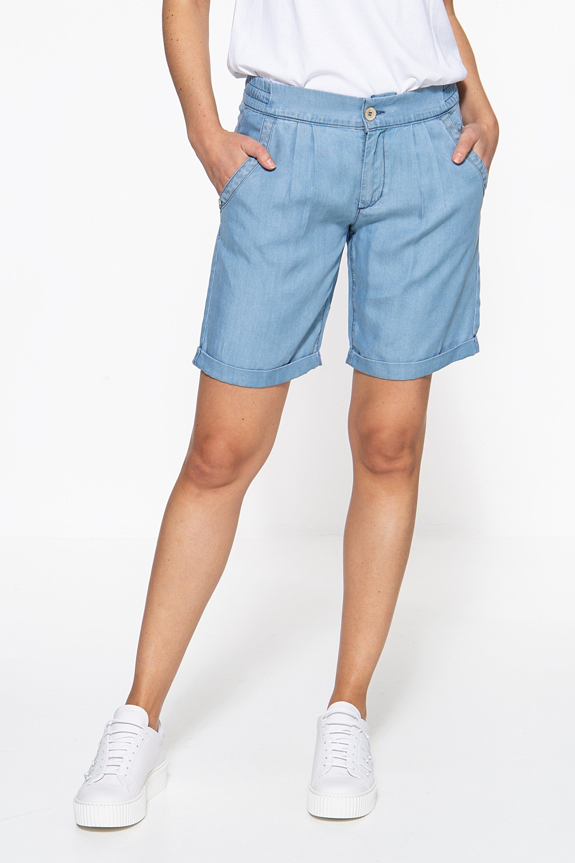 ATT Jeans Shorts Freya (1-tlg) Sandwash-Effekt mit