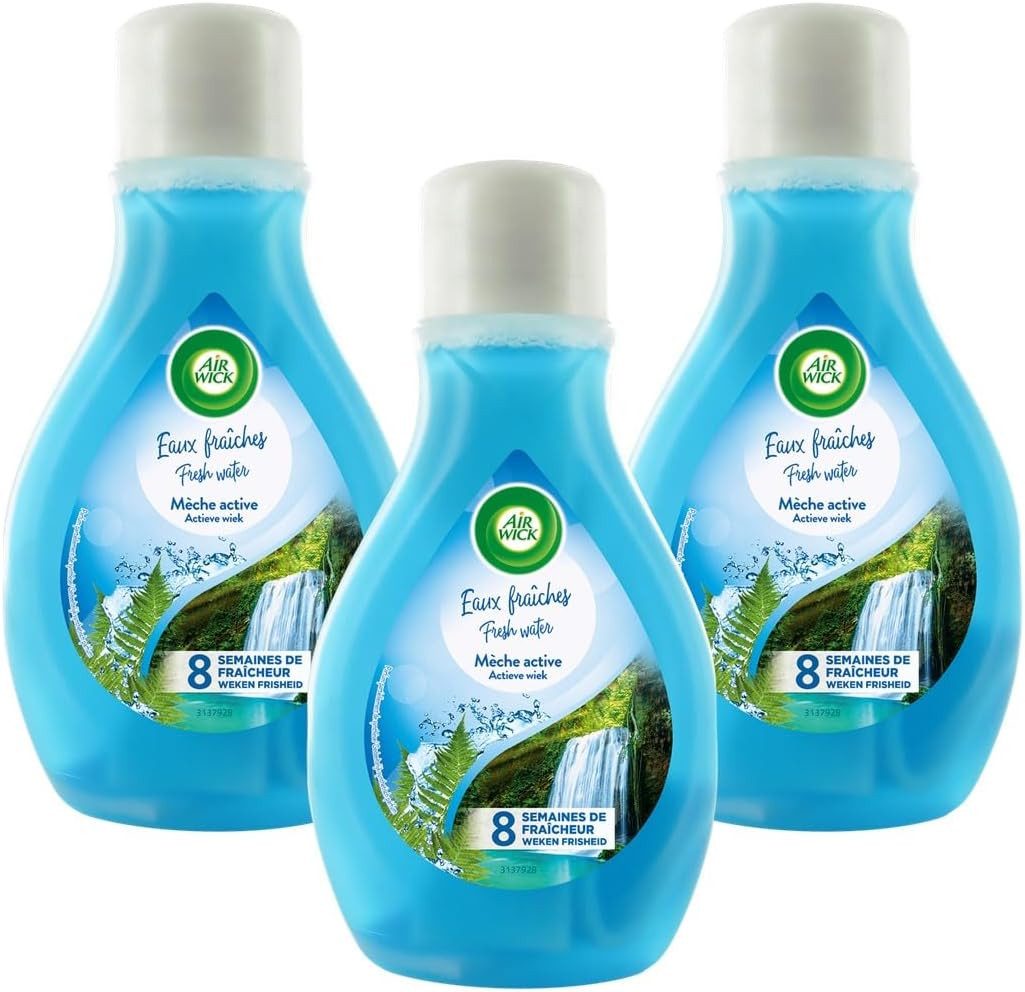 Air Wick Raumduft 3x 375ml Air Wick – Duftaufsteller Duft: Gletscherfrische (3-St)
