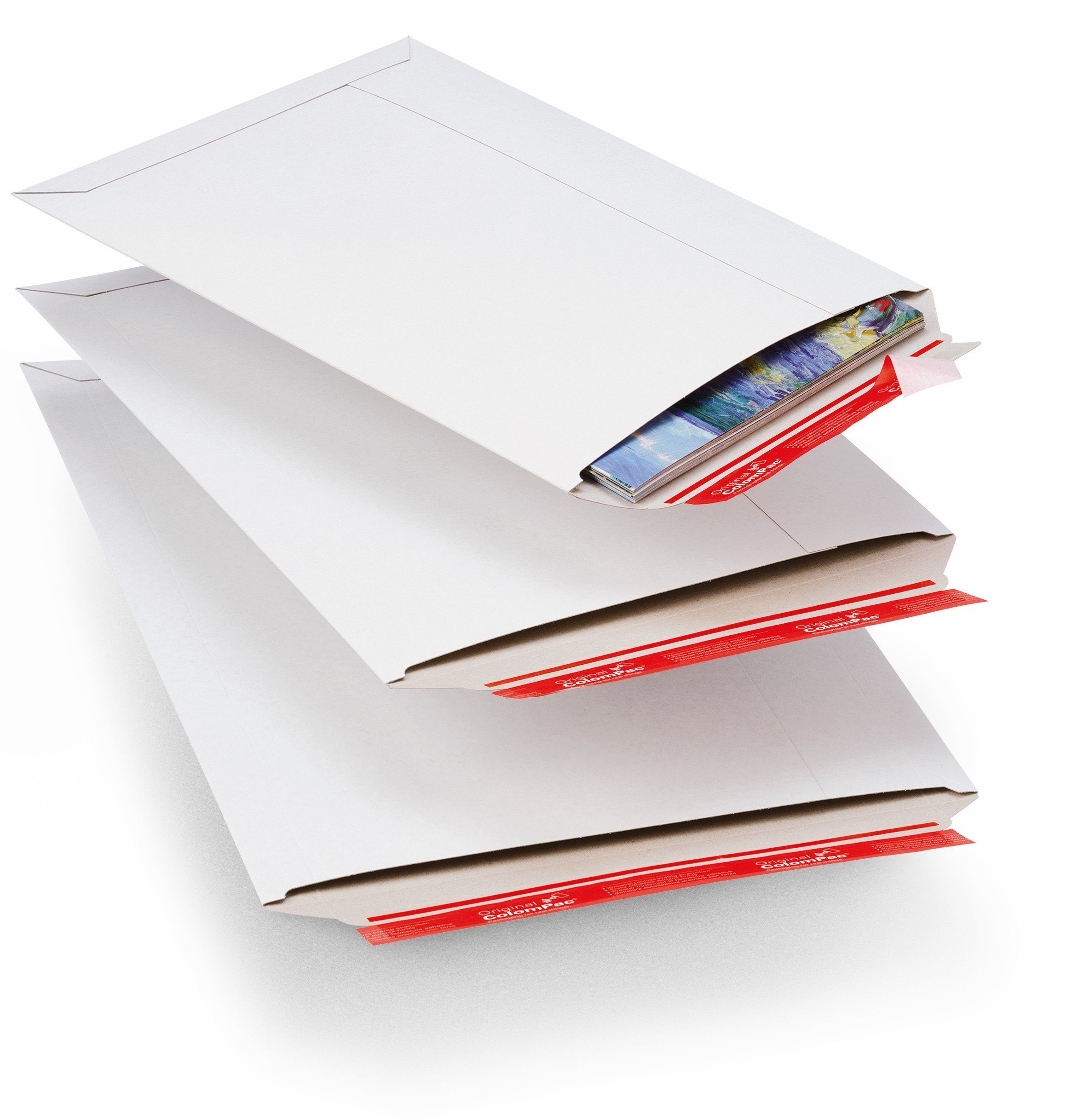 COLOMPAC Versandtasche 20 Versandtaschen CP012.04 aus Vollpappe - 25x35,3 cm, Stempelbar