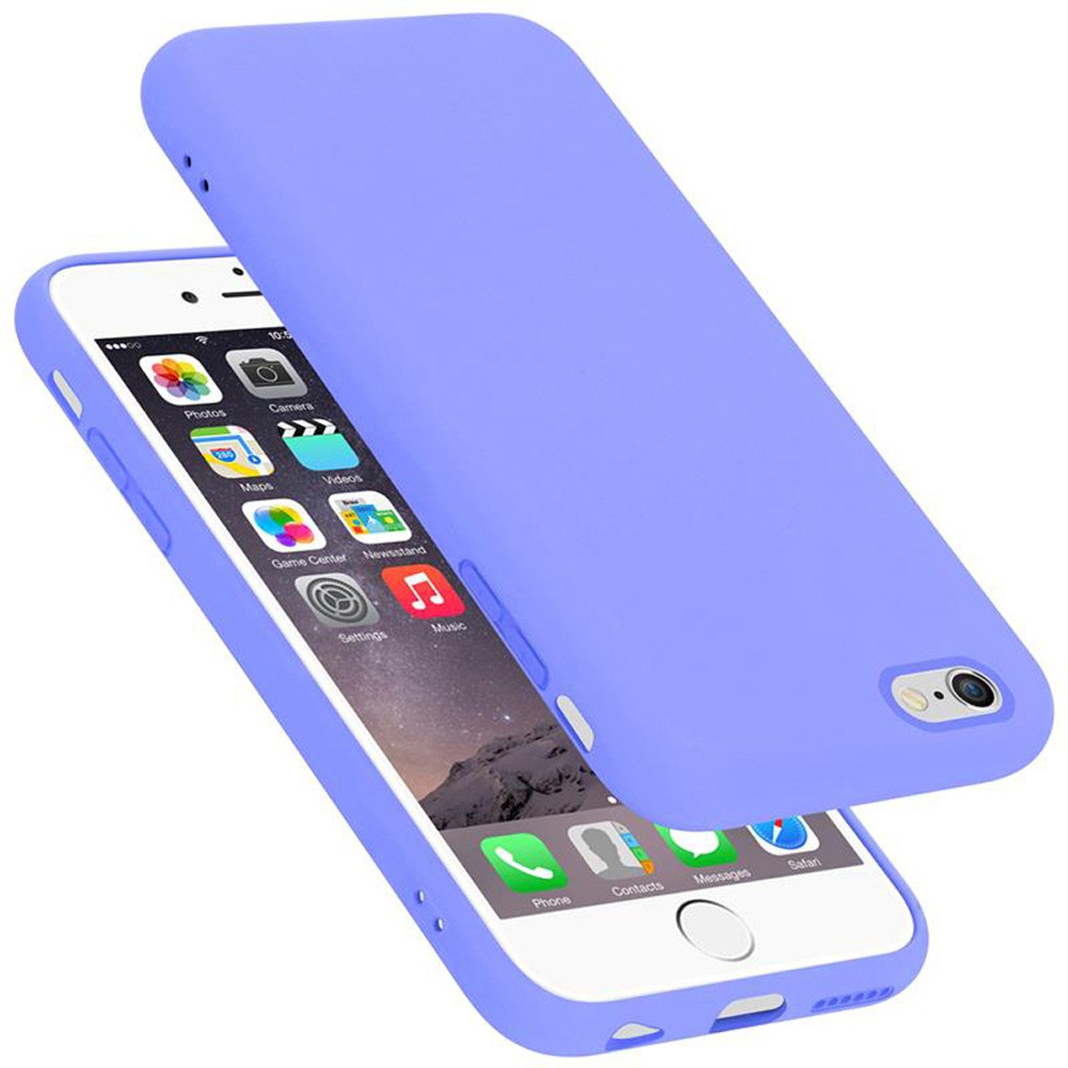 Cadorabo Handyhülle für Apple iPhone 6 / 6S Hülle Apple iPhone 6 / 6S, Flexible Hülle TPU Silikon Schutzhülle Back Cover Case
