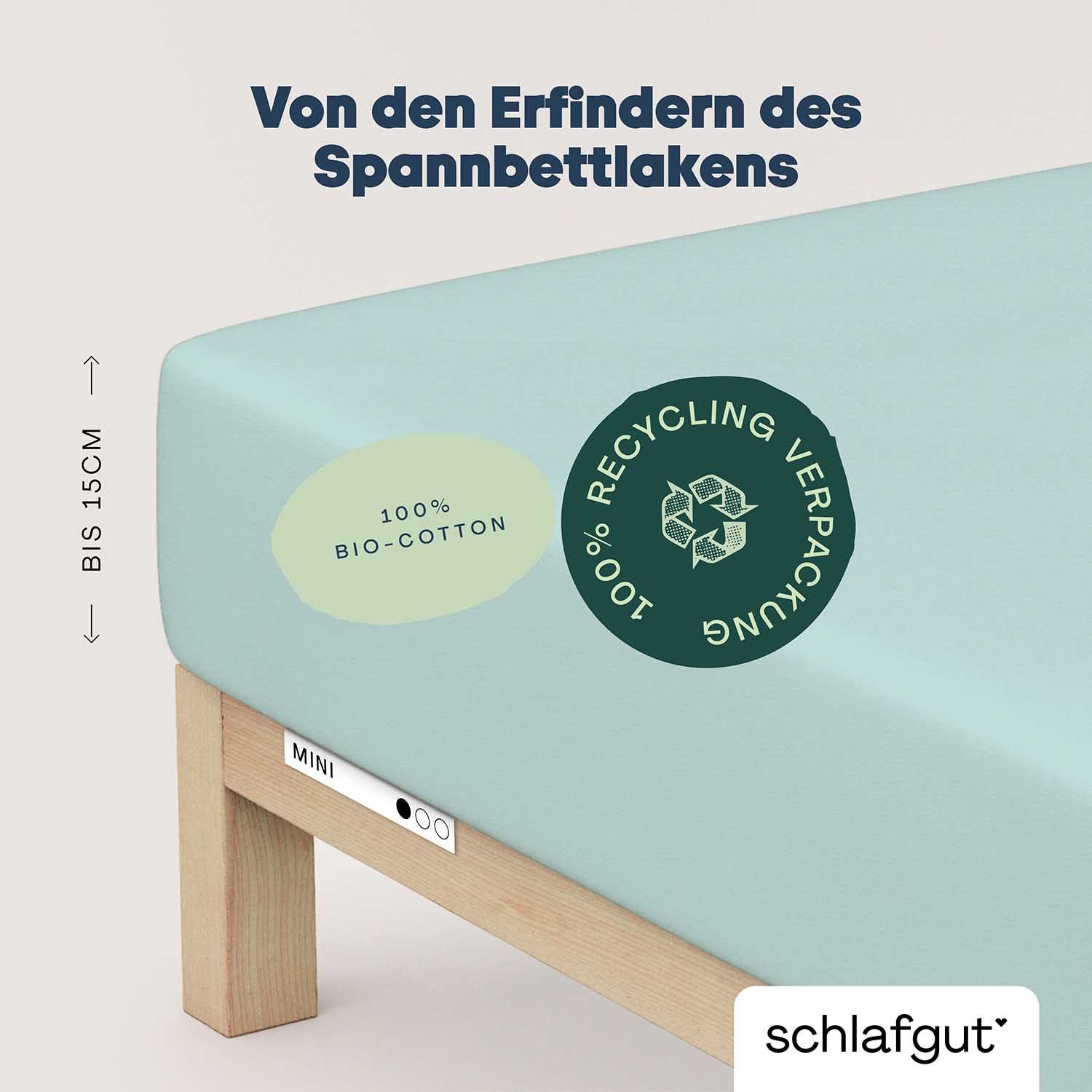 Schlafgut Spannbettlaken Casual Mini Spannbettlaken, Jersey, günstig online kaufen