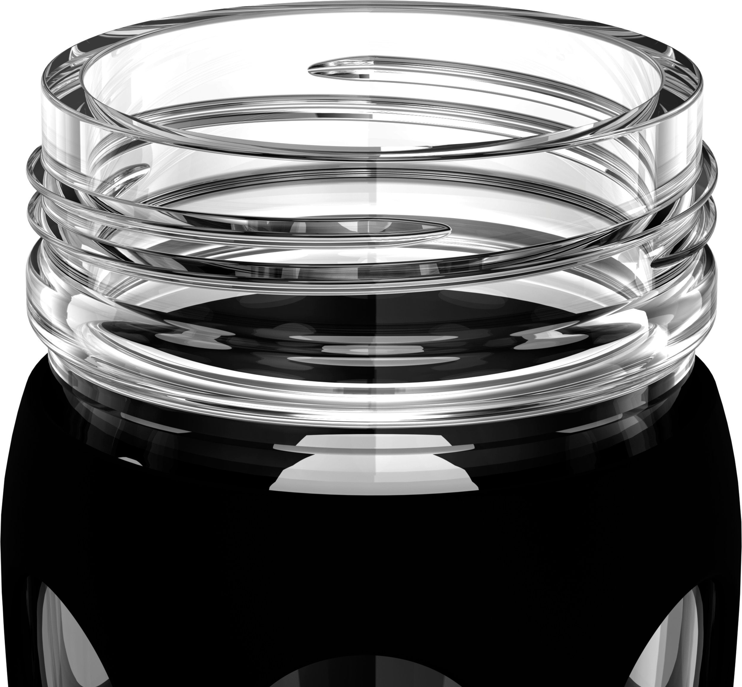 Lifefactory Babyflasche, Lifefactory Glas mit 475ml Schraubverschluss, Silikonhülle und Onyx Flasche