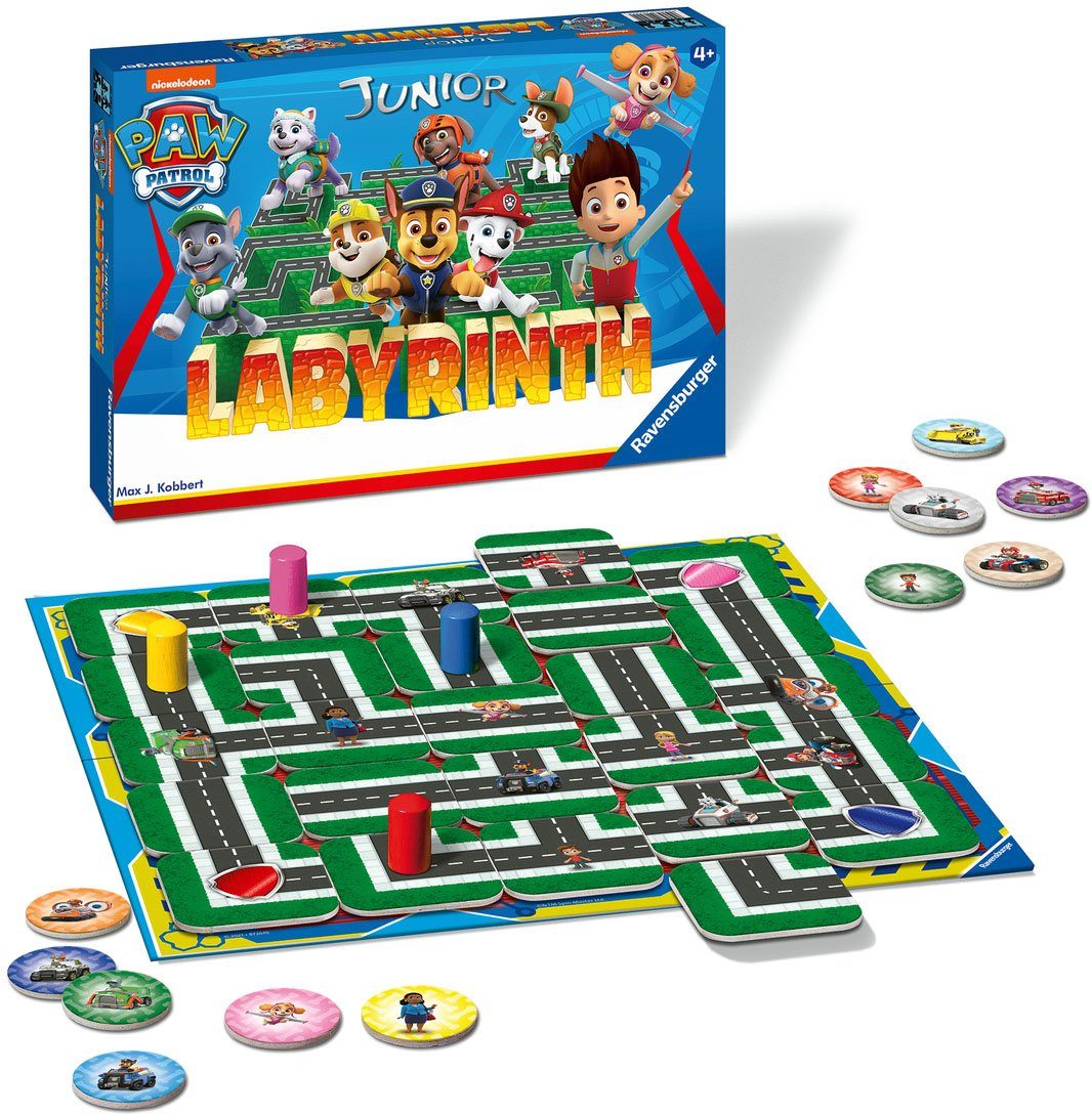 Ravensburger Spiel PAW Patrol Junior Labyrinth, Strategiespiel, Made in Europe