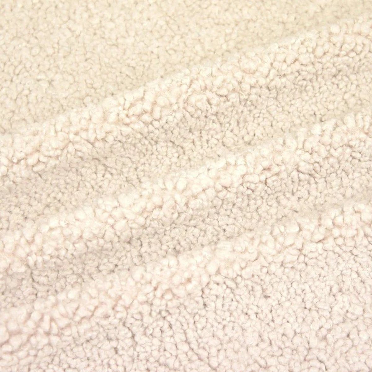 Stofferia Stoff Polsterstoff Teddyfell Petit Prince Ecru, Meterware