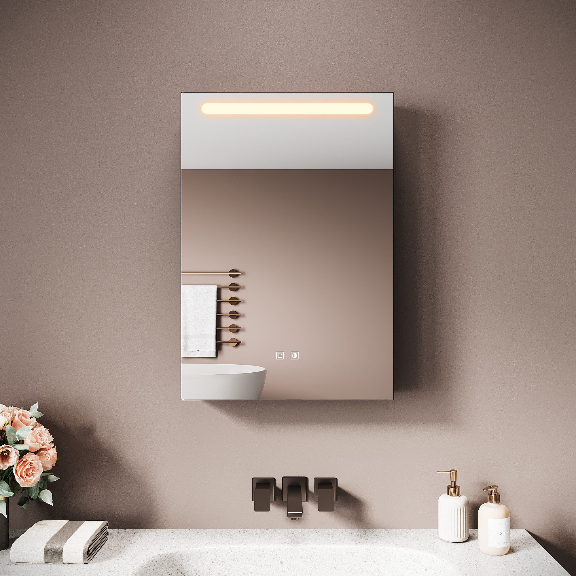 SONNI Spiegelschrank Badezimmerspiegelschrank, Spiegelschrank Badezimmer mi günstig online kaufen