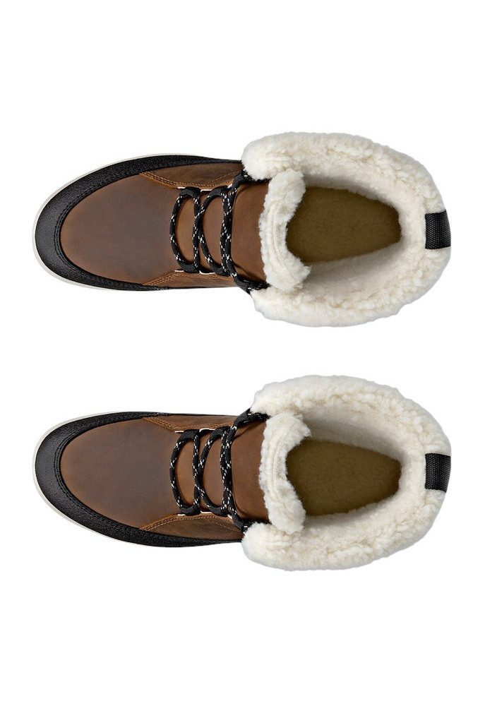 Ecco Stiefelette Trace Lite (Nubukleder, wasserdicht) braun/schwarz Damen Wanderschuh