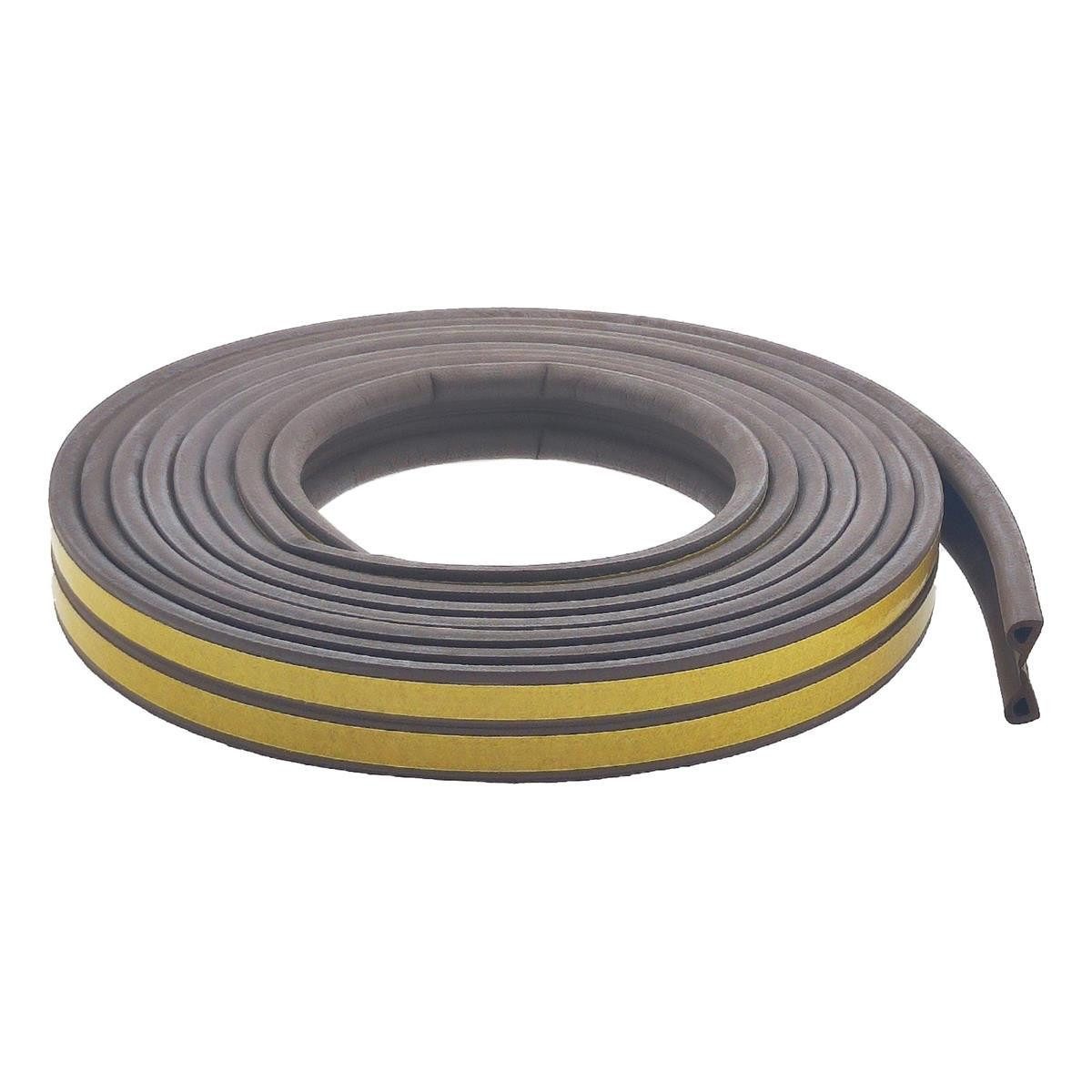 varivendo Dichtungsband Gummidichtung P-Profil 6m Braun Dichtband, (Rolle, 1-St., Gummidichtung), abdichtungsband luftdicht fensterdicht türdicht scheibendichtu – Bild 2 von 5