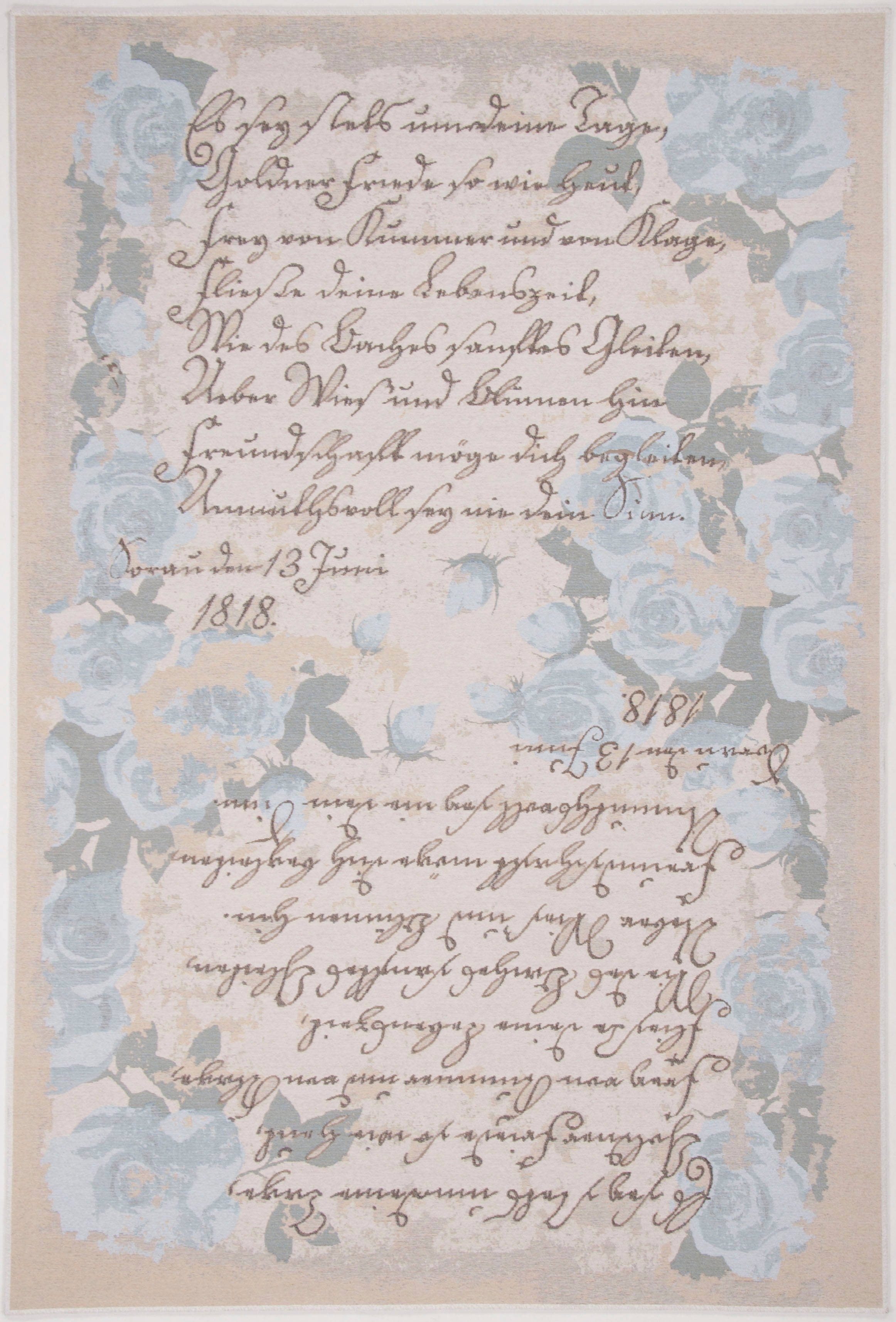 THEKO Teppich "Flomi Paris" rechteckig 4 mm Höhe Flachgewebe, ideal im Wohn günstig online kaufen