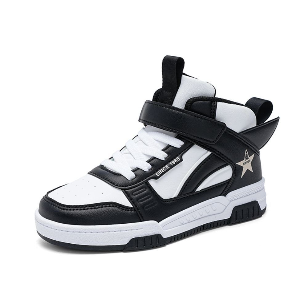 HUSKSWARE Sneaker (Dämpfung, rutschfest, Antikollisions) Unisex-Kinder-Sneaker, Outdoor-Fitnessschuhe weiß schwarz