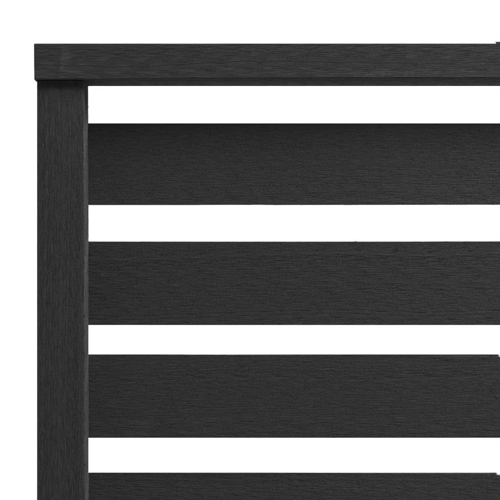 vidaXL Gartenzaun Zaunelement WPC 180x180 cm Schwarz, (1-St)