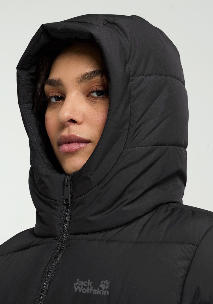 Jack Wolfskin Daunenmantel FROZEN PALACE LONG JKT W RDS mit Kapuze, wärmeisolierende Füllung, winddicht – Bild 4 von 5