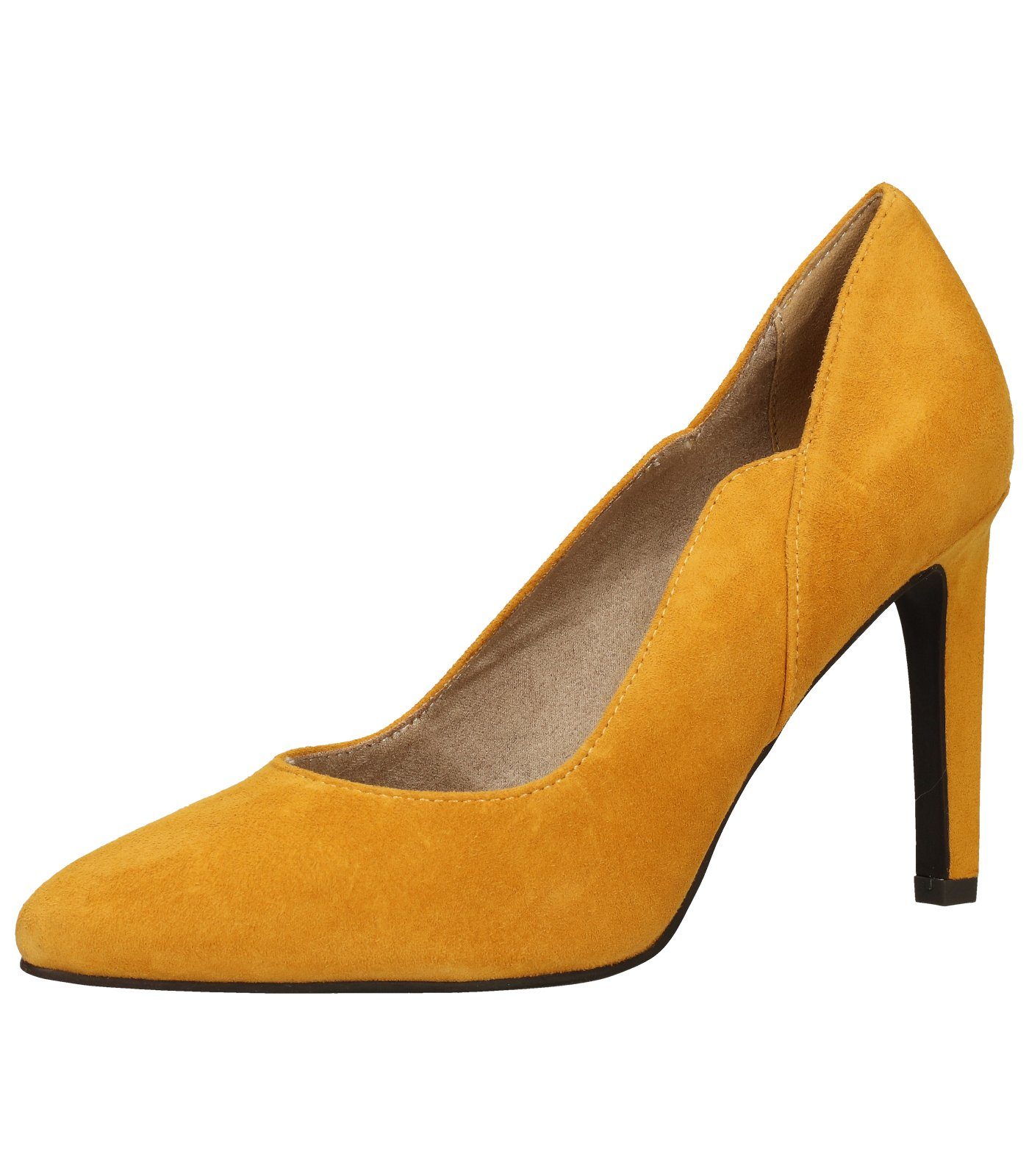 MARCO TOZZI Pumps Veloursleder High-Heel-Pumps, Absatzform: Trichterabsatz