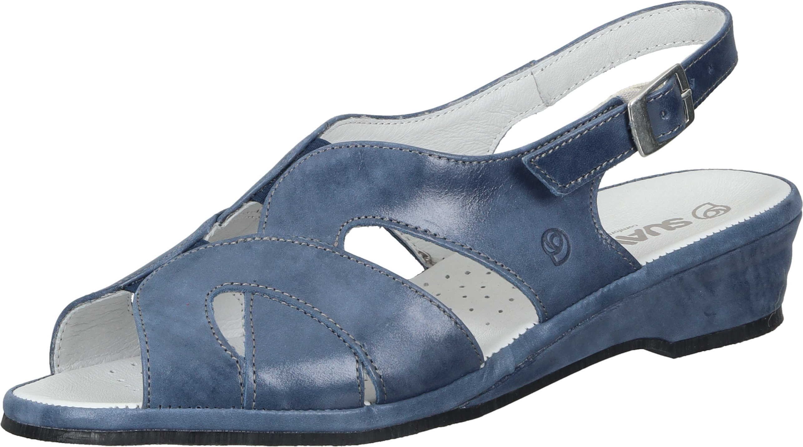 Suave Sandalen Sandale mit Gummizug blau