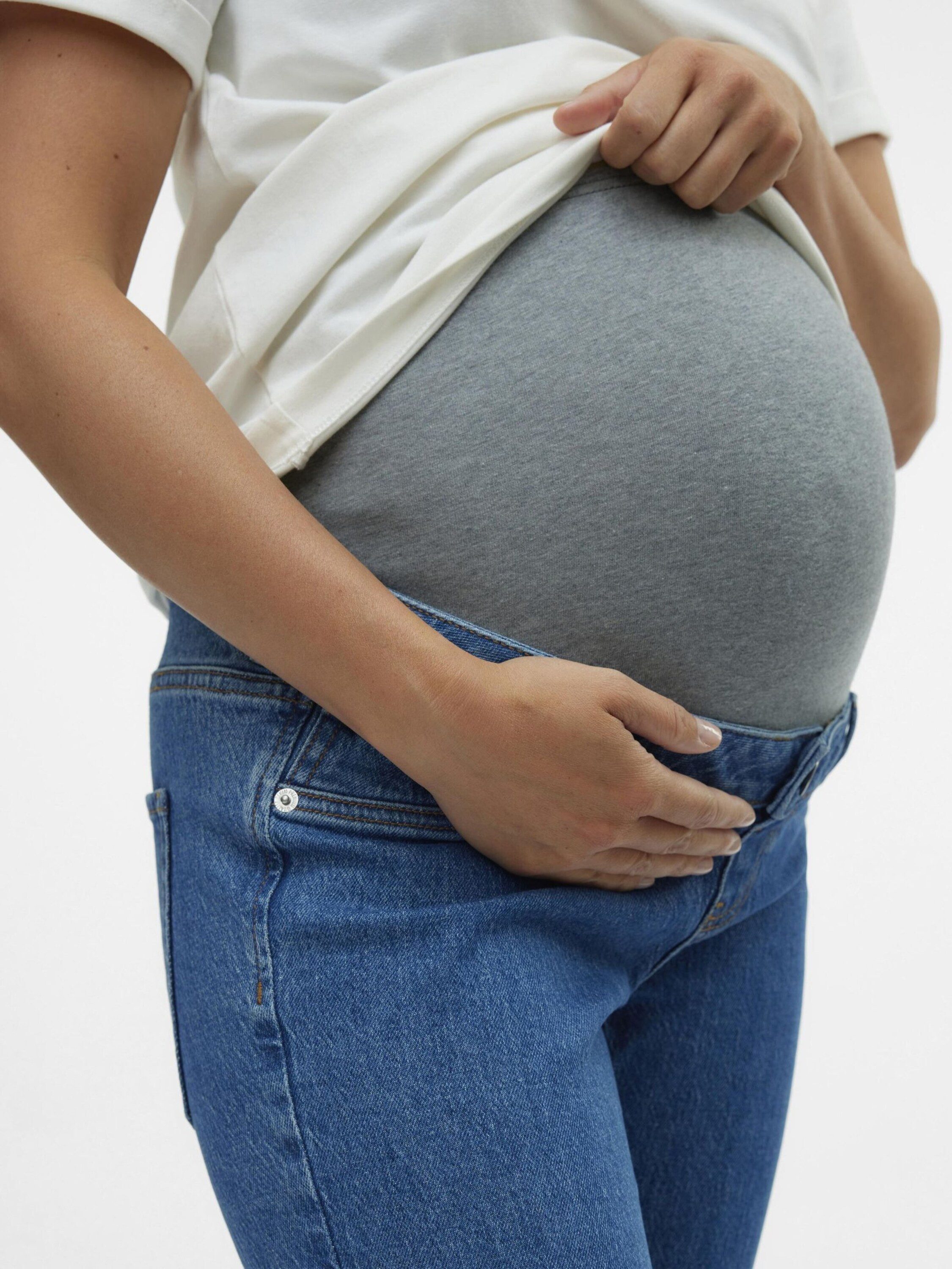 Vero Moda Maternity Regular-fit-Jeans VMMTessta (1-tlg) Plain/ohne Details