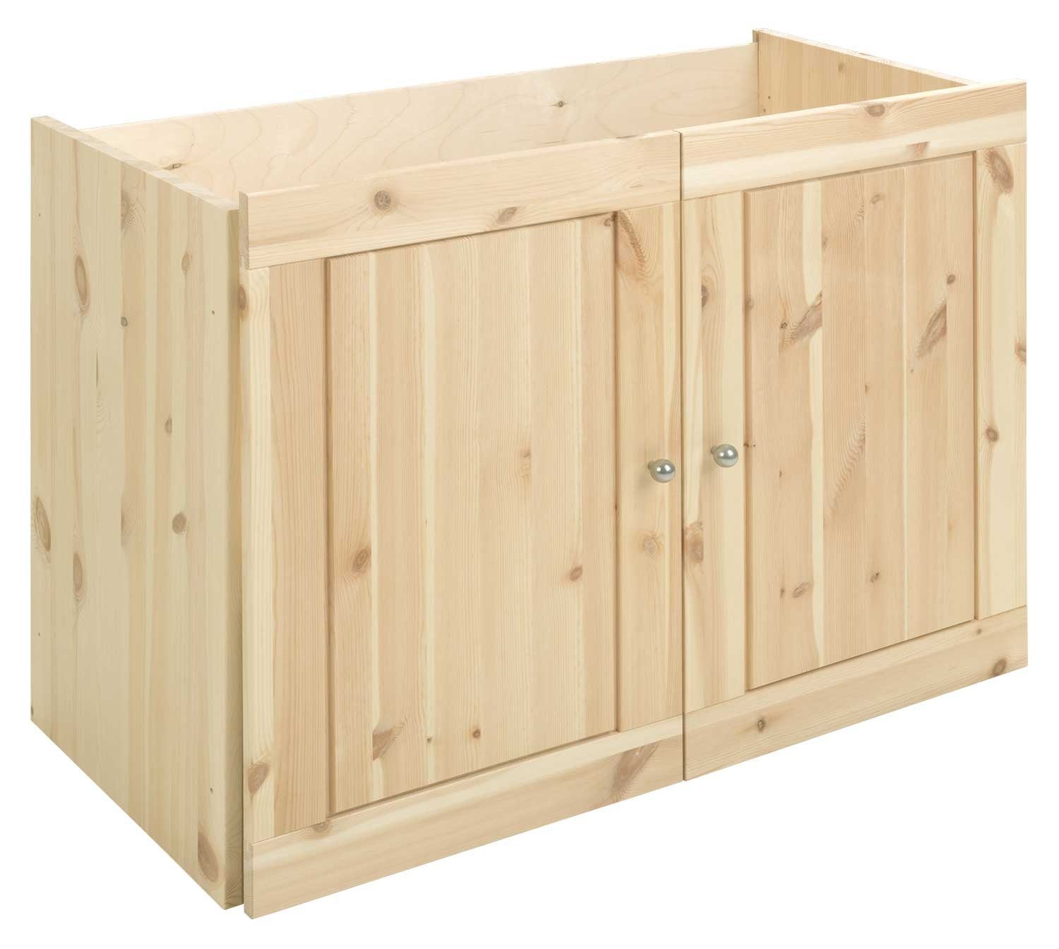 Regalelement Schrank für Regale, Kieferholz x 56 76 x 40 BxHxT cm massiv