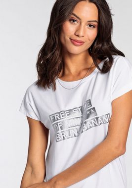 Bruno Banani Kurzarmshirt überschnittene Schultern