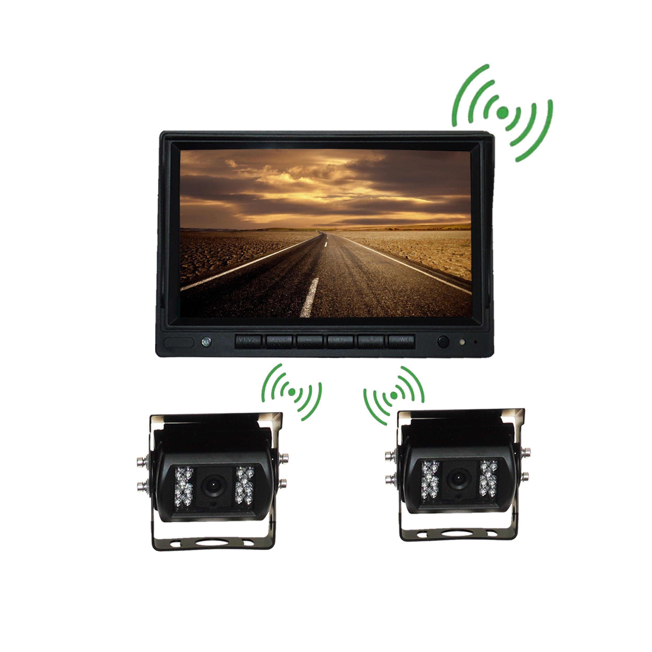 LKW Bus Digital Funkkamera HD Rückfahrsystem Kabellos + 7" Monitor SET Rückfahrkamera