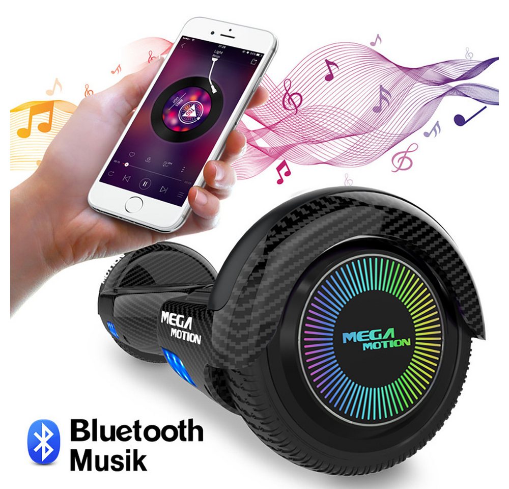 Thumbnail - Mega Motion Balance Scooter A03 6.5" Hoverboards für Kinder/ Erwachsene, 15,00 km/h, Balanceboard mit Bluetooth und LED-...